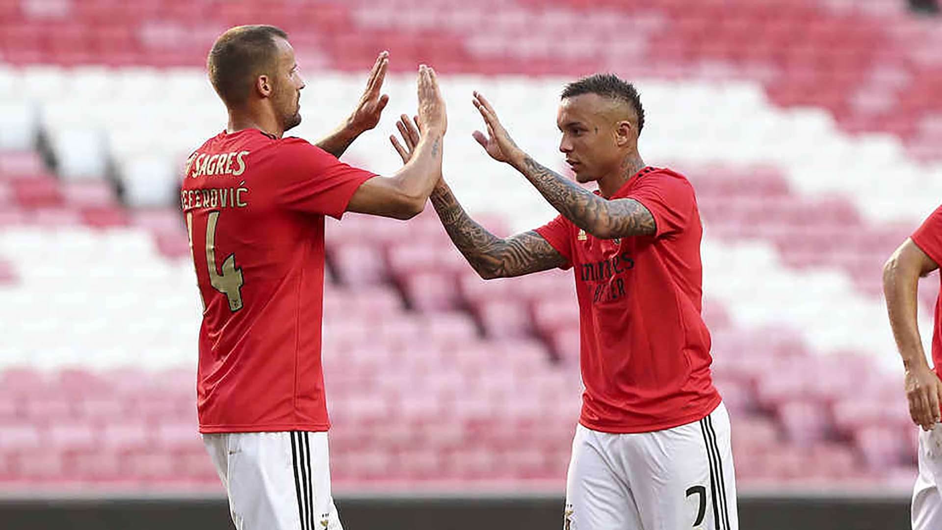 Everton Cebolinha e Haris Seferovic Benfica 2020