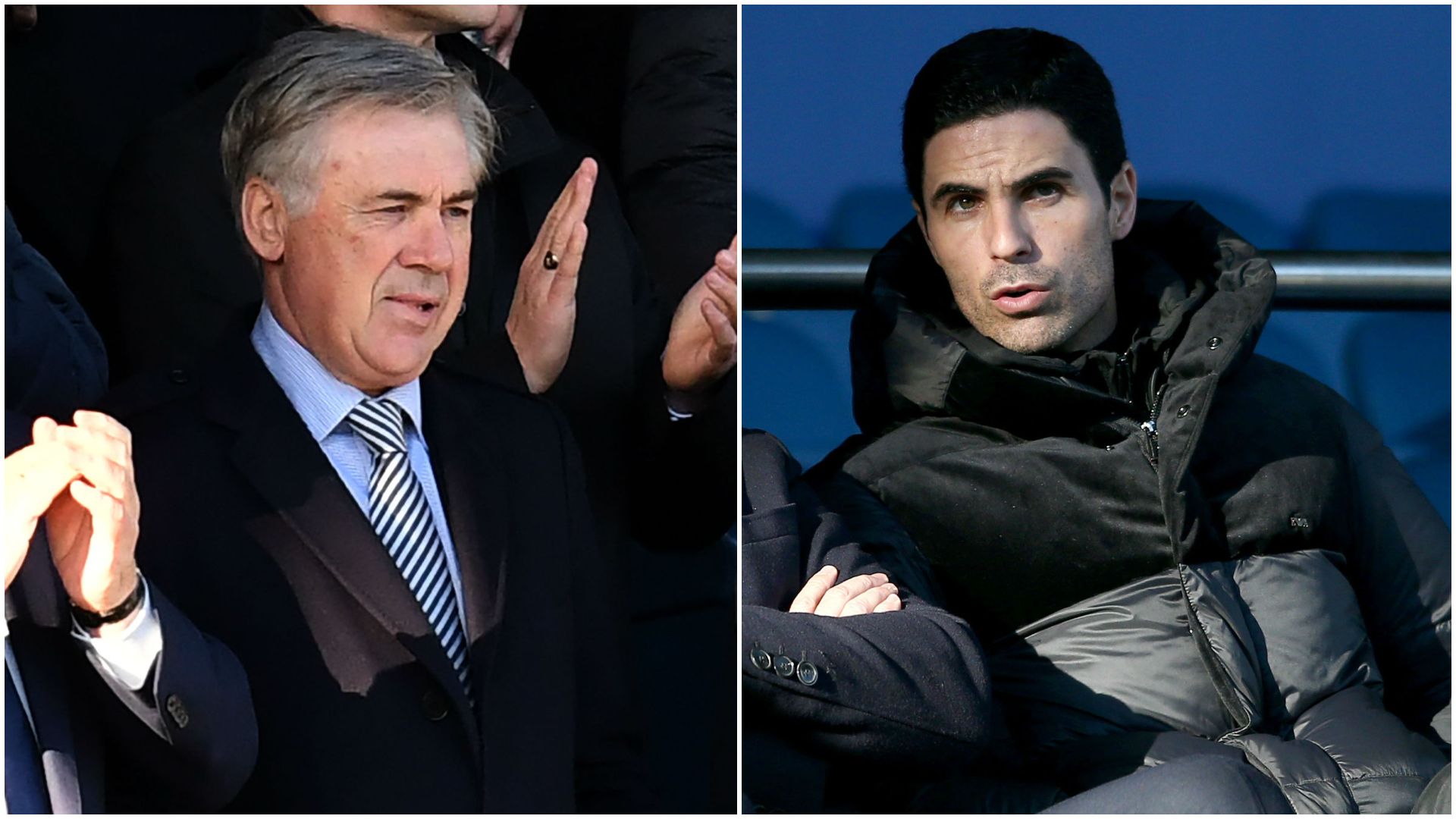 Ancelotti Arteta Everton Arsenal