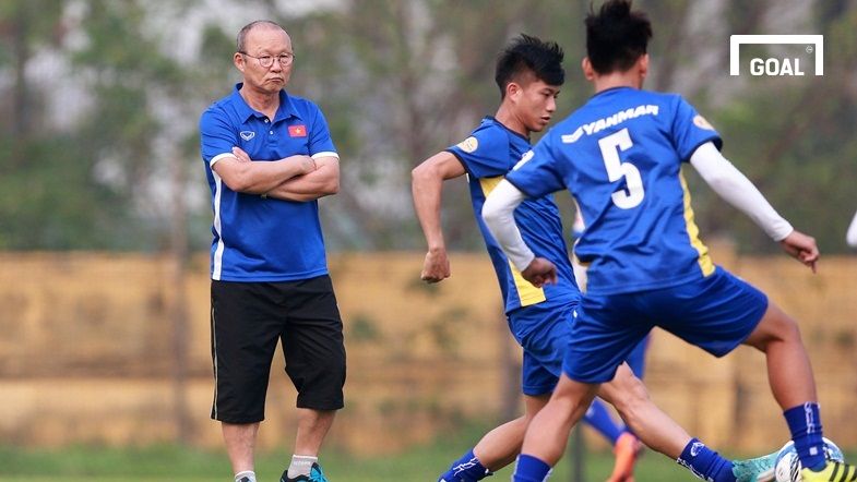 Đội tuyển Việt Nam tập luyện chuẩn bị vòng loại Asian Cup 2019 ngày 23/3