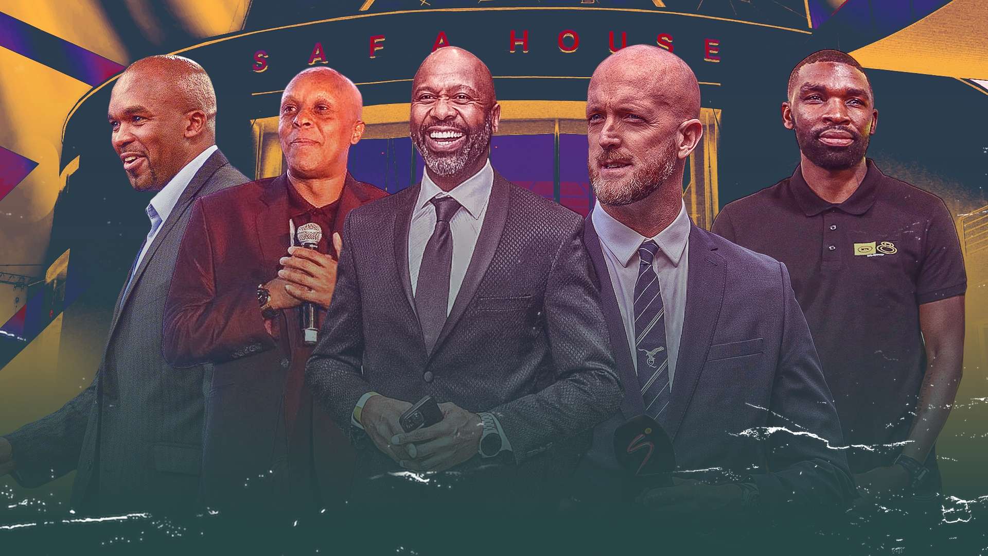 Lucas Radebe, Doctor Khumalo, Tefu Mashamaite and Khumbulani Konco