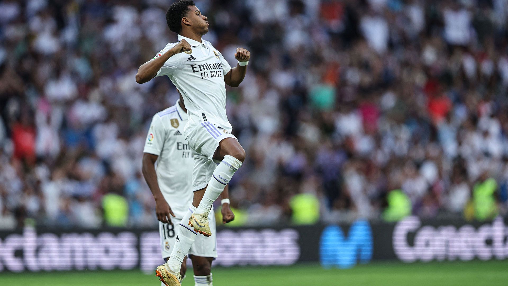 Rodrygo celebrate Almeria Real Madrid 2022-23