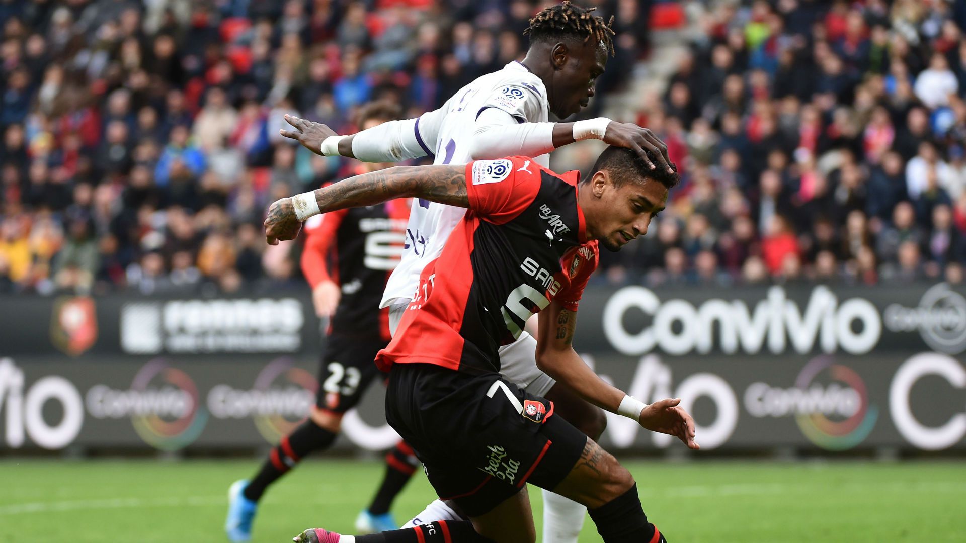 Issiaga Sylla Raphinha Rennes Toulouse Ligue 1 27102019