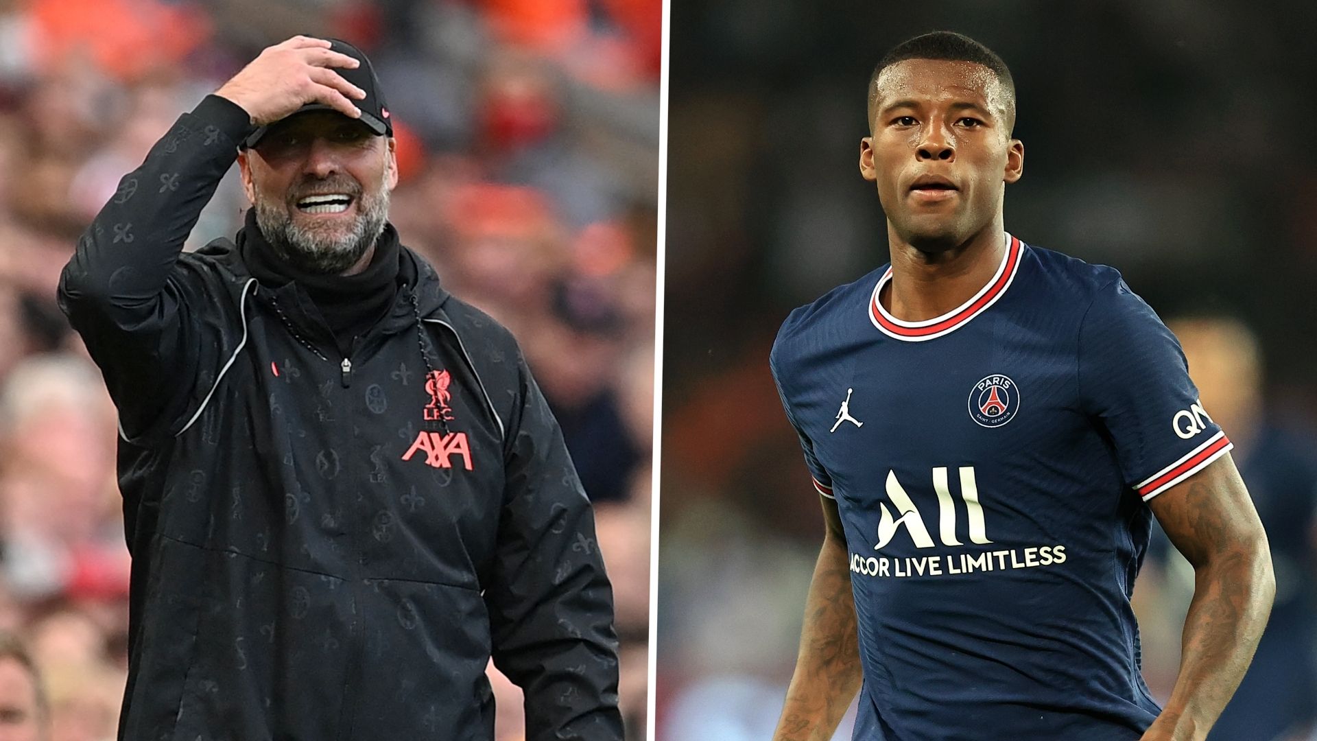 Jurgen Klopp Gini Wijnaldum Liverpool PSG GFX