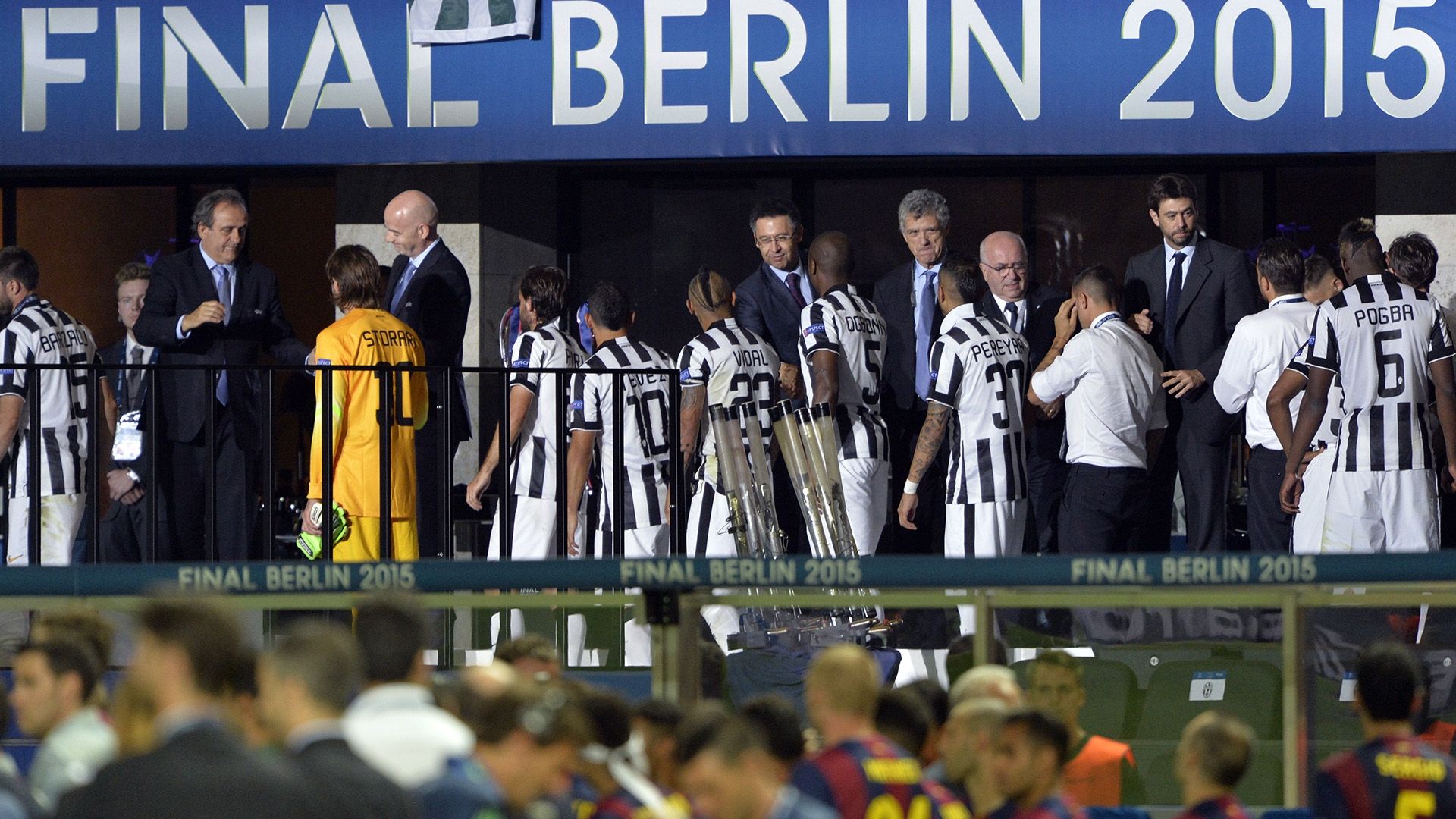 Barcelona celebrate Juventus Barcelona Champions League final 06062015