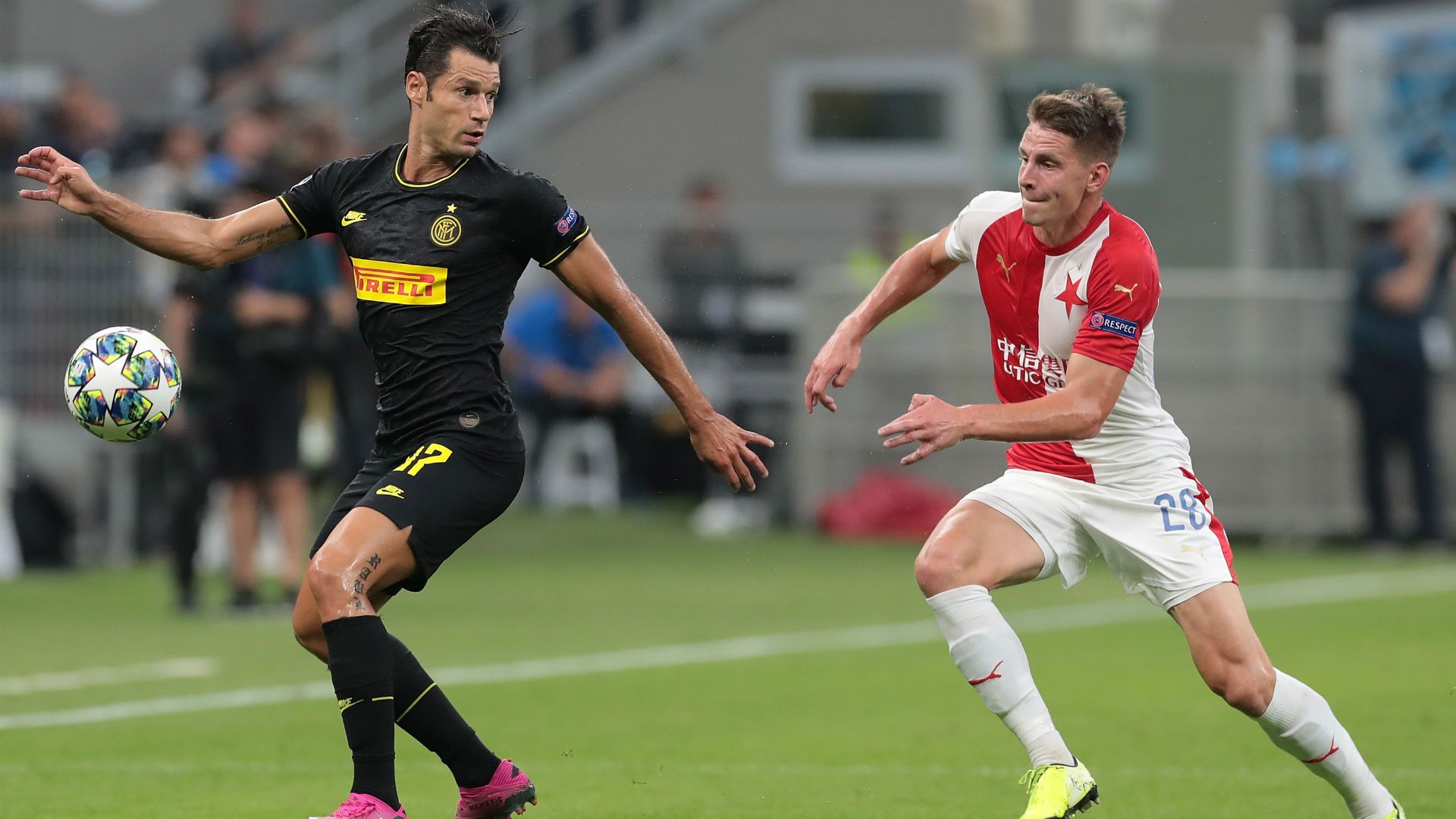Antonio Candreva Inter Slavia Praha Champions League