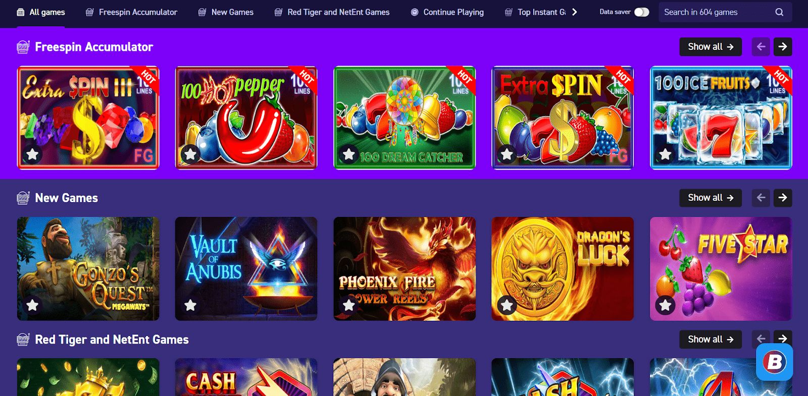 Betfred South Africa casino games screenshot min