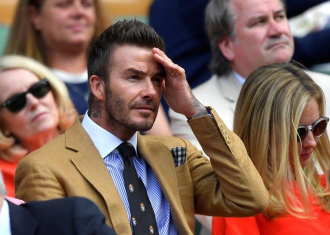 David Beckham at the Wimbledon 2019