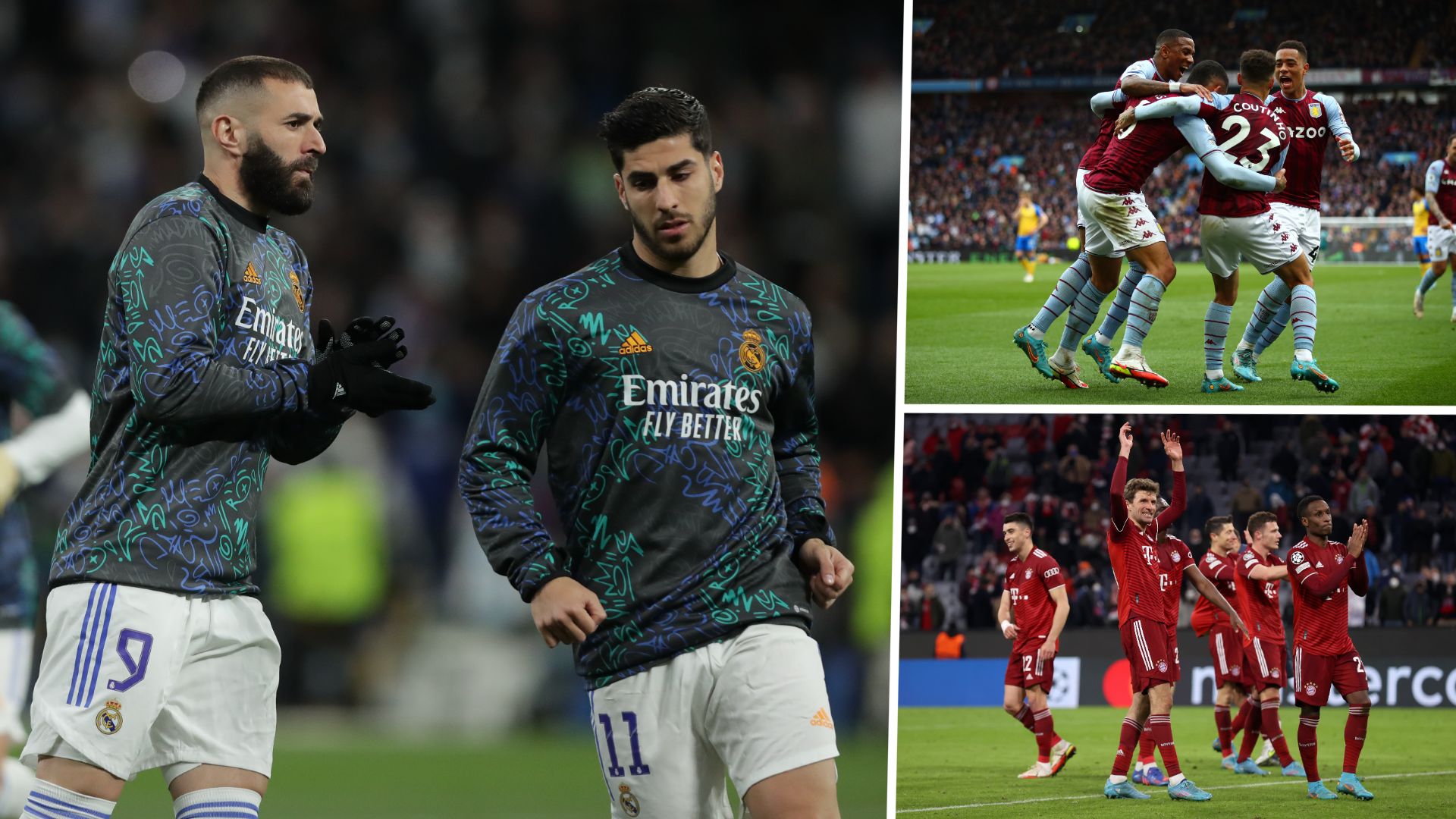 Bayern Aston Villa Real madrid