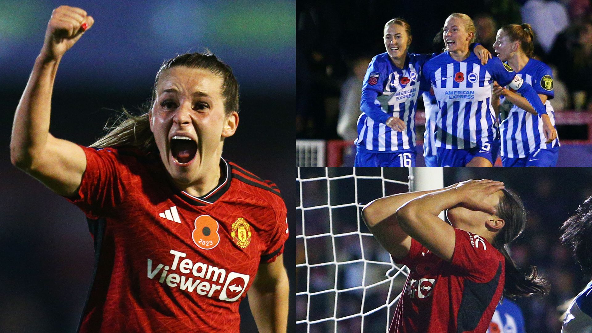 Man Utd Brighton ratings composite