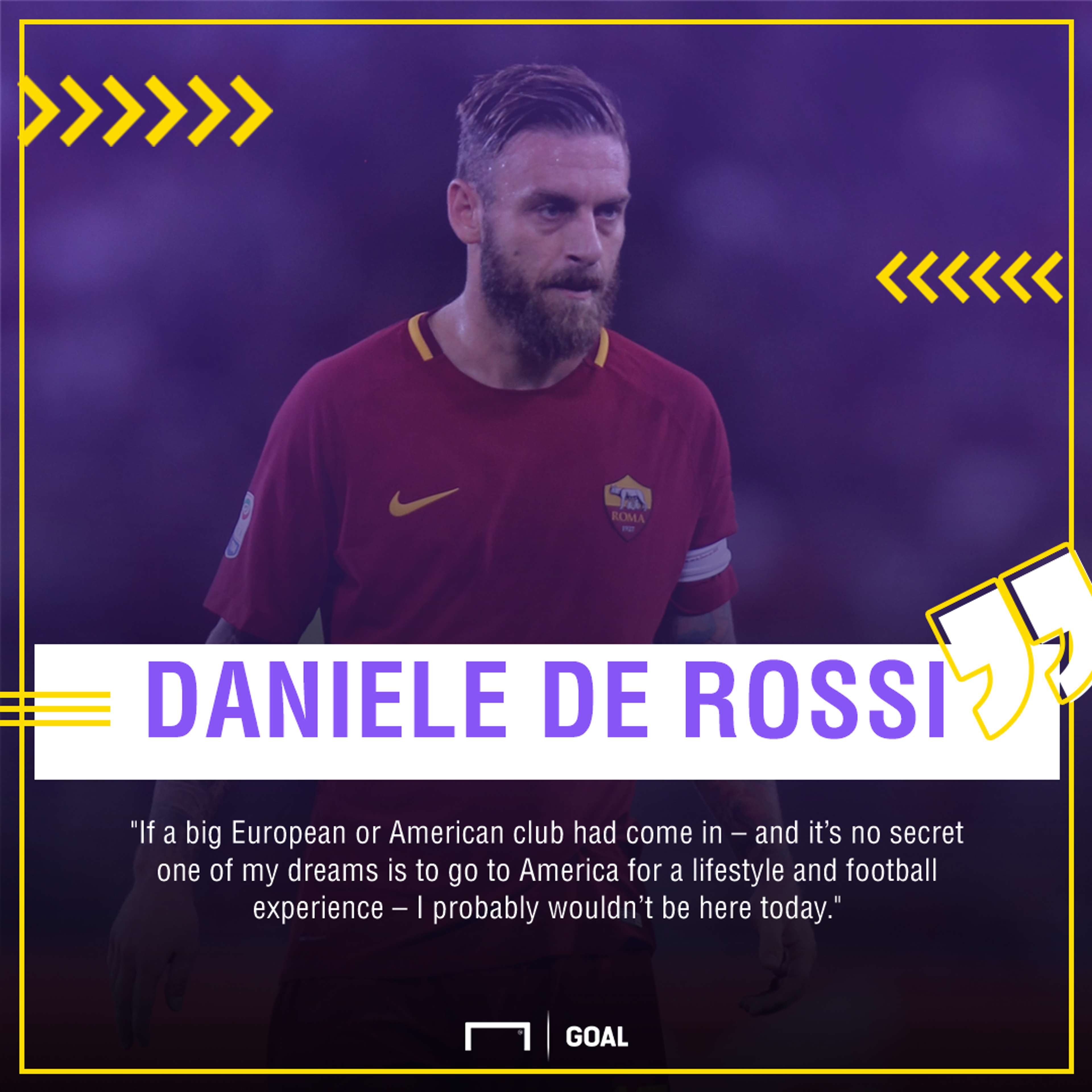 Daniele De Rossi Roma MLS exit