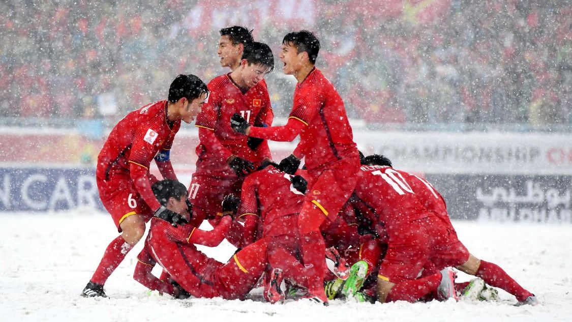 U23 Việt Nam ăn mừng