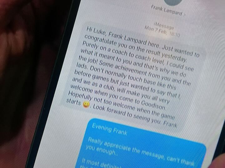 Frank Lampard Luke Garrard text