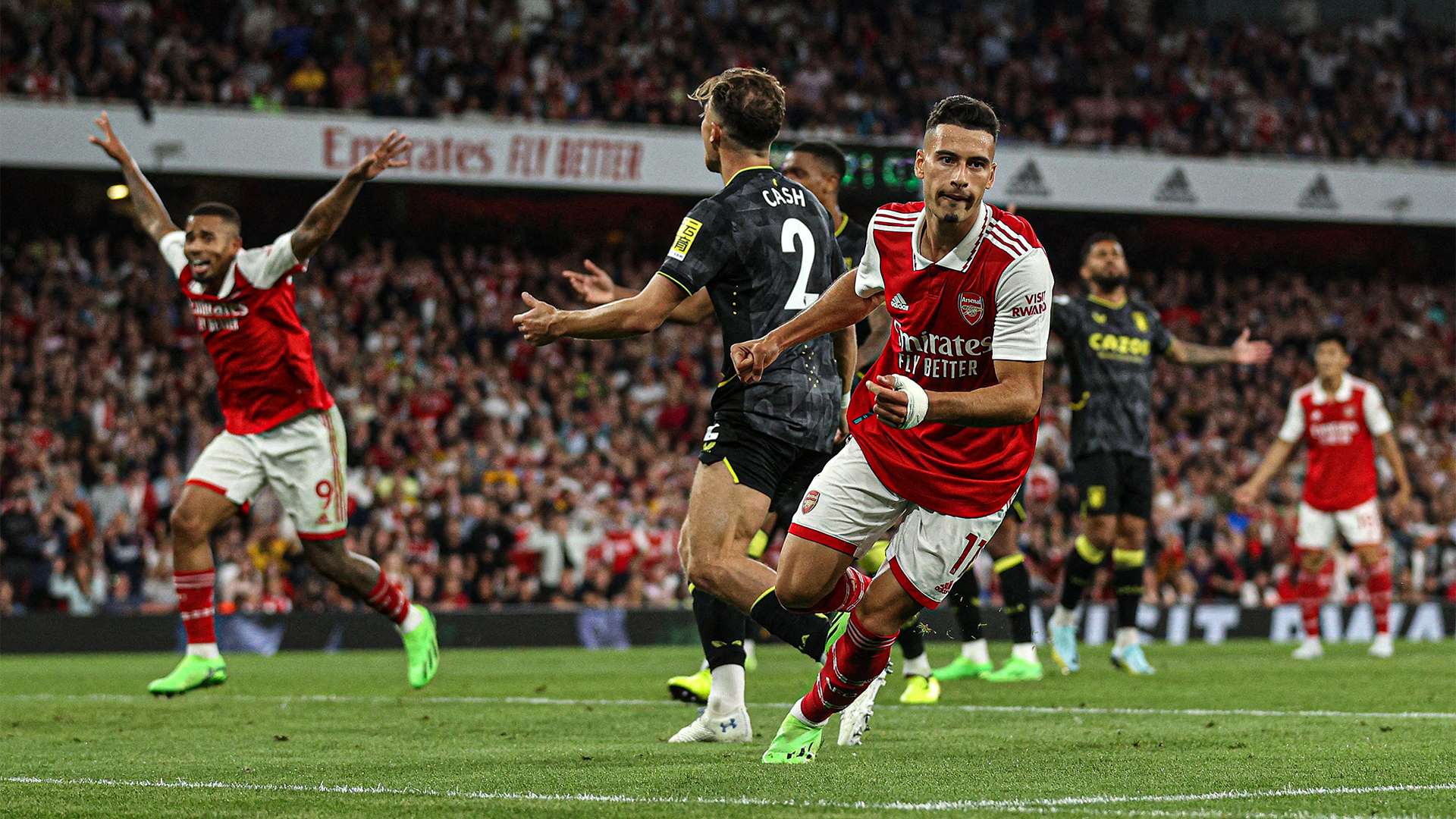 Gabriel Martinelli Arsenal Aston Villa 2022-23