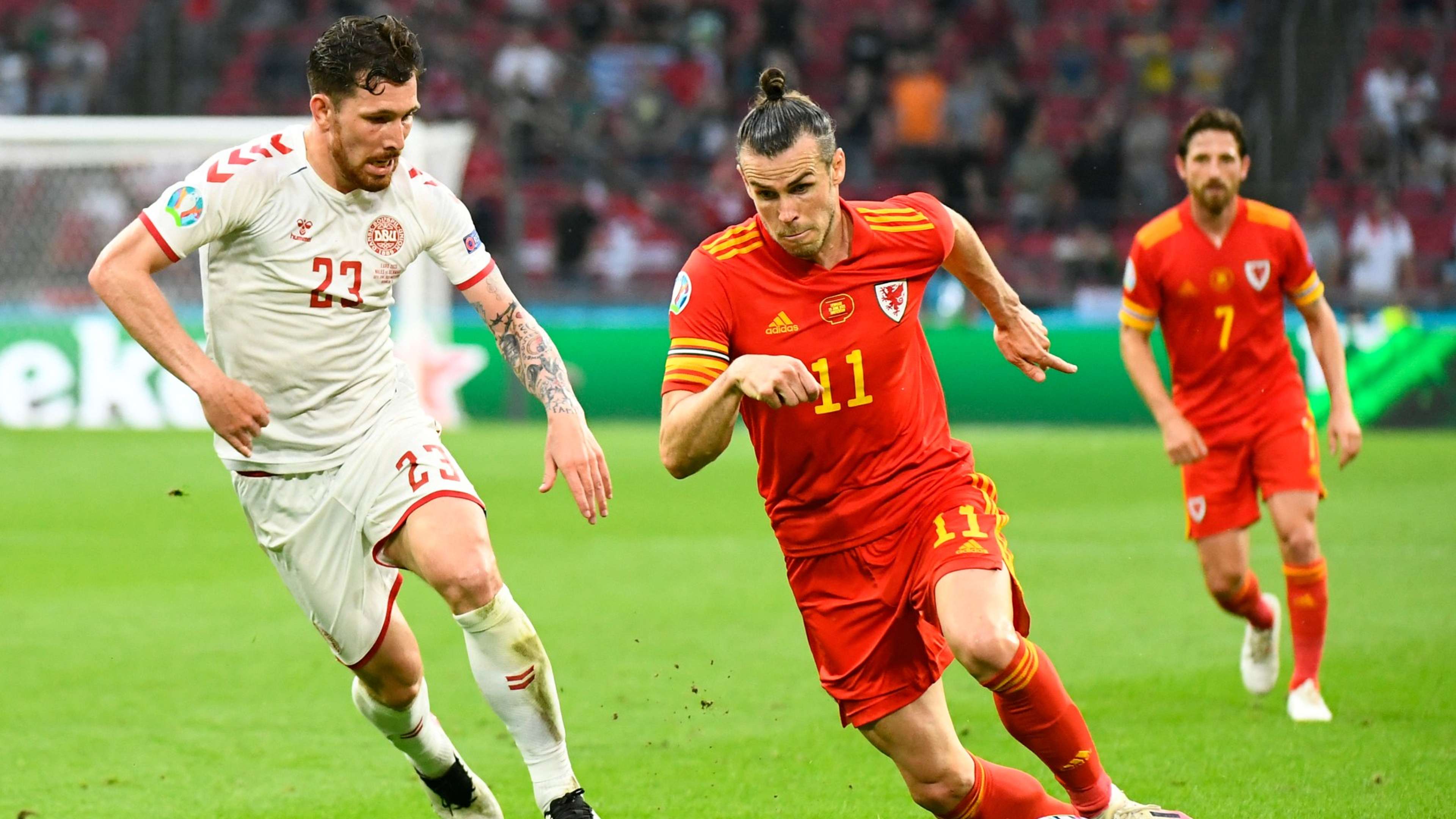 Gareth Bale Wales vs Denmark Euro 2020