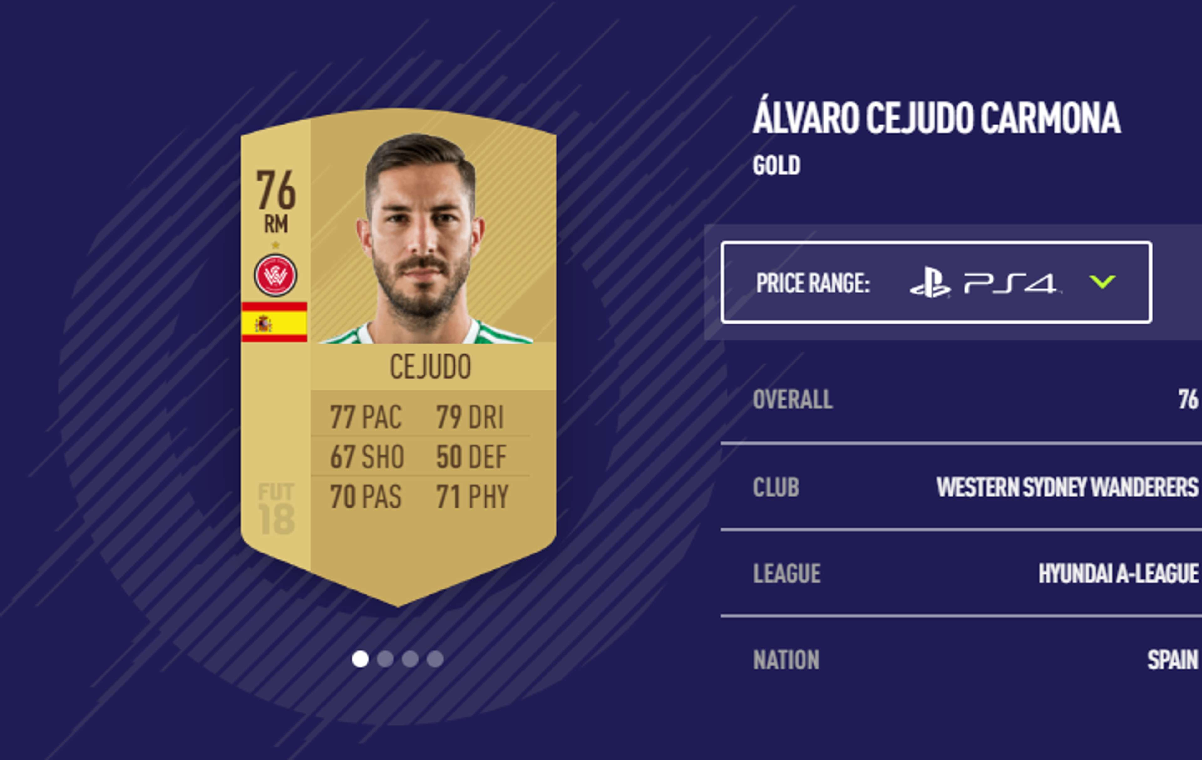 Alvaro Cejudo FIFA 18