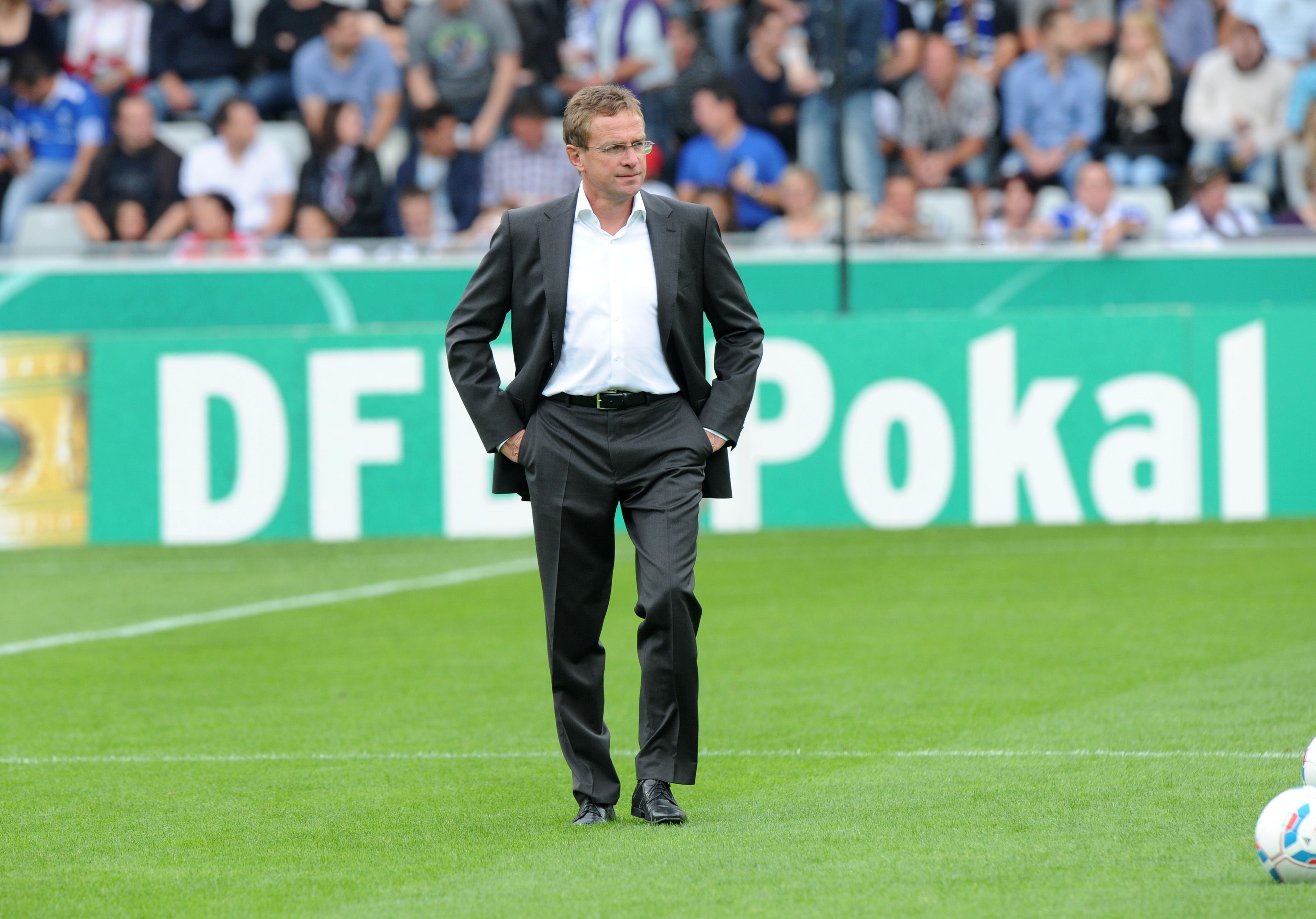 Ralf Rangnick FC Teningen FC Schalke 04 DFB-Pokal 07312011