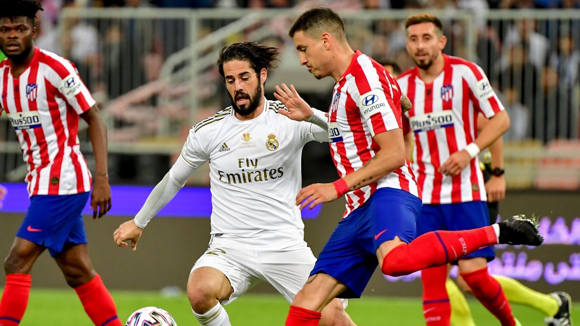 Isco Alarcon Jose Gimenez Atletico Real Madrid Supercopa 12012020
