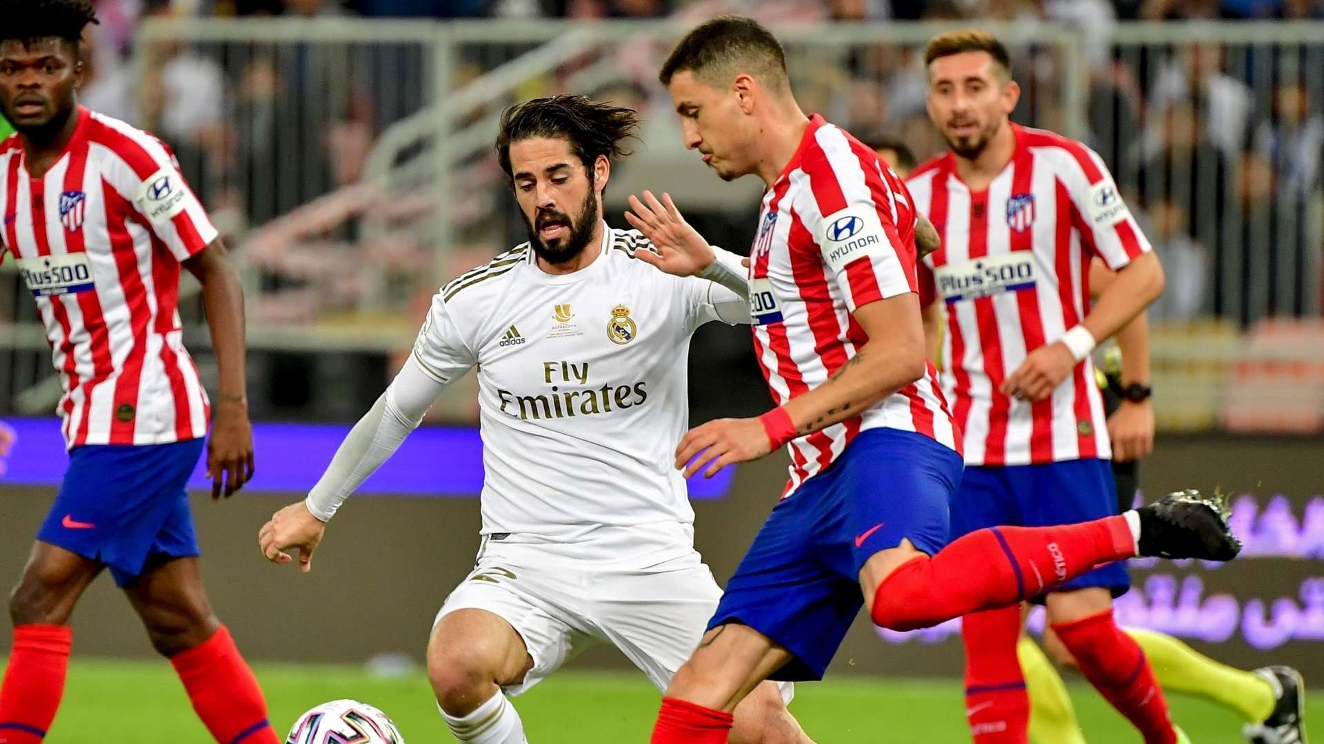 Isco Alarcon Jose Gimenez Atletico Real Madrid Supercopa 12012020