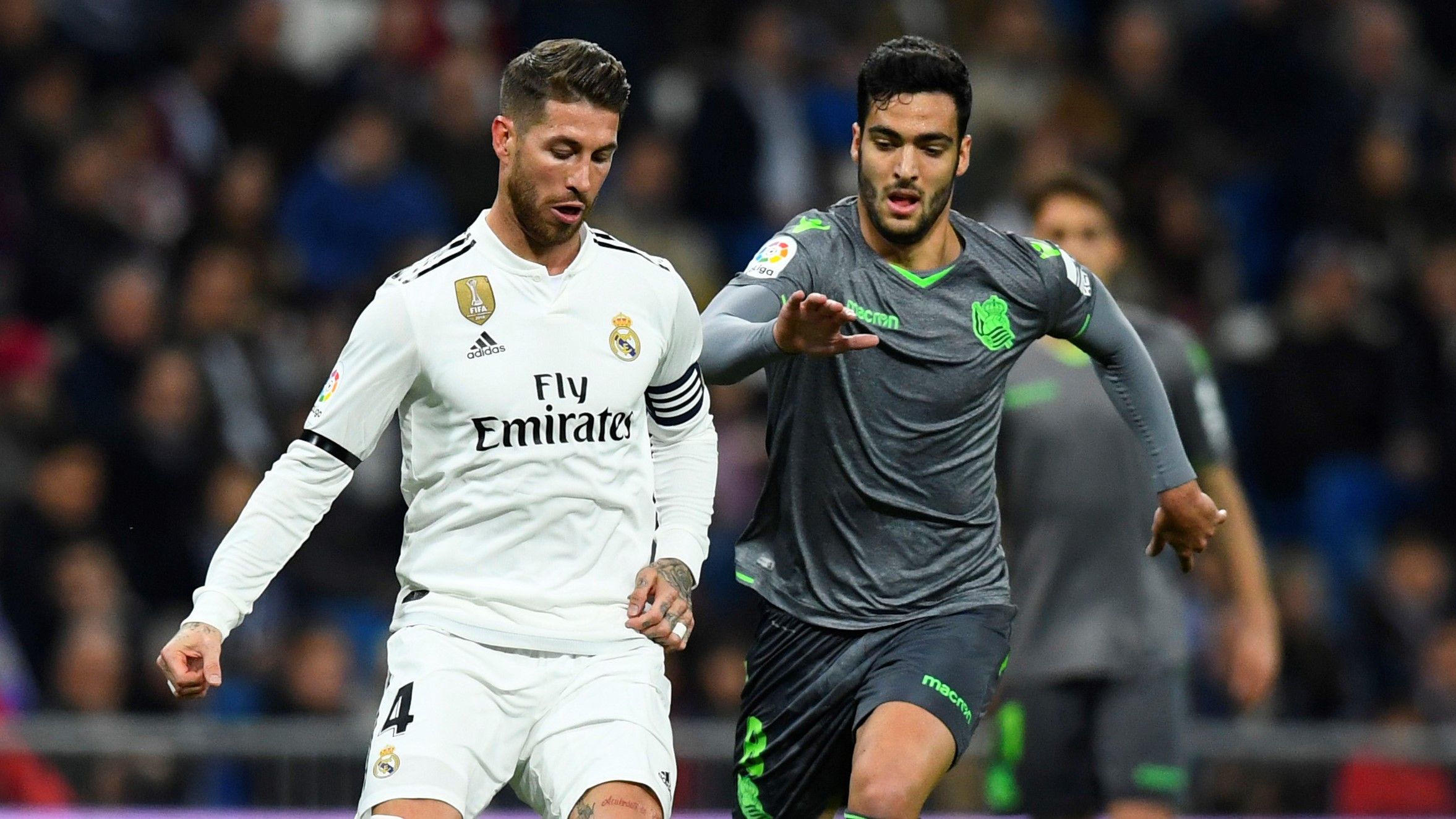 Sergio Ramos Mikel Merino Real Madrid Real Sociedad LaLiga 06012019