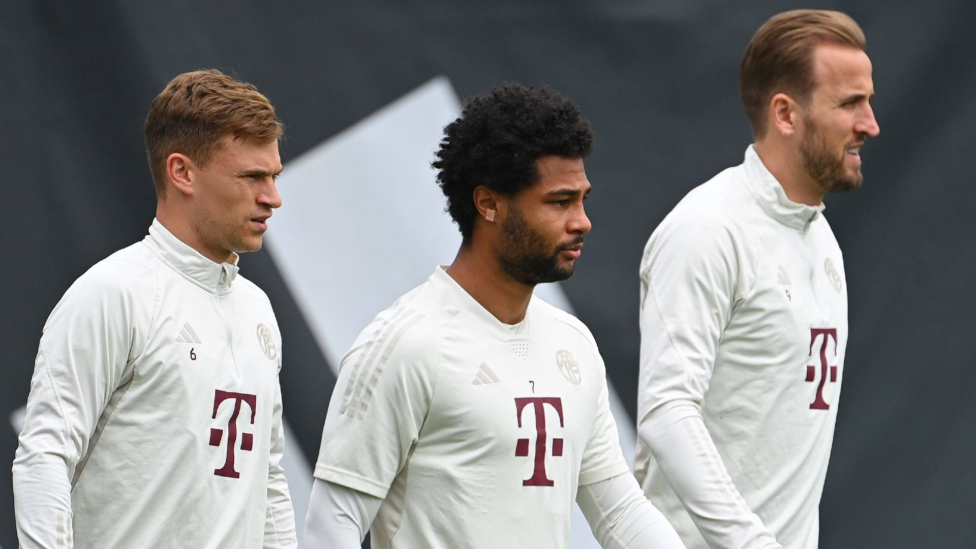 GERMANY ONLY: JOSHUA KIMMICH SERGE GNABRY HARRY KANE