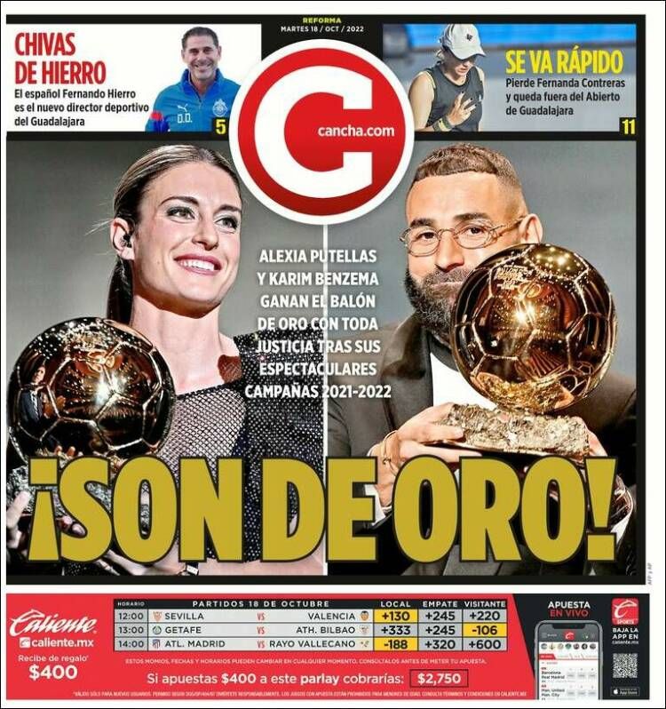 Une Benzema Ballon d'or 2022 Mexique - Cancha