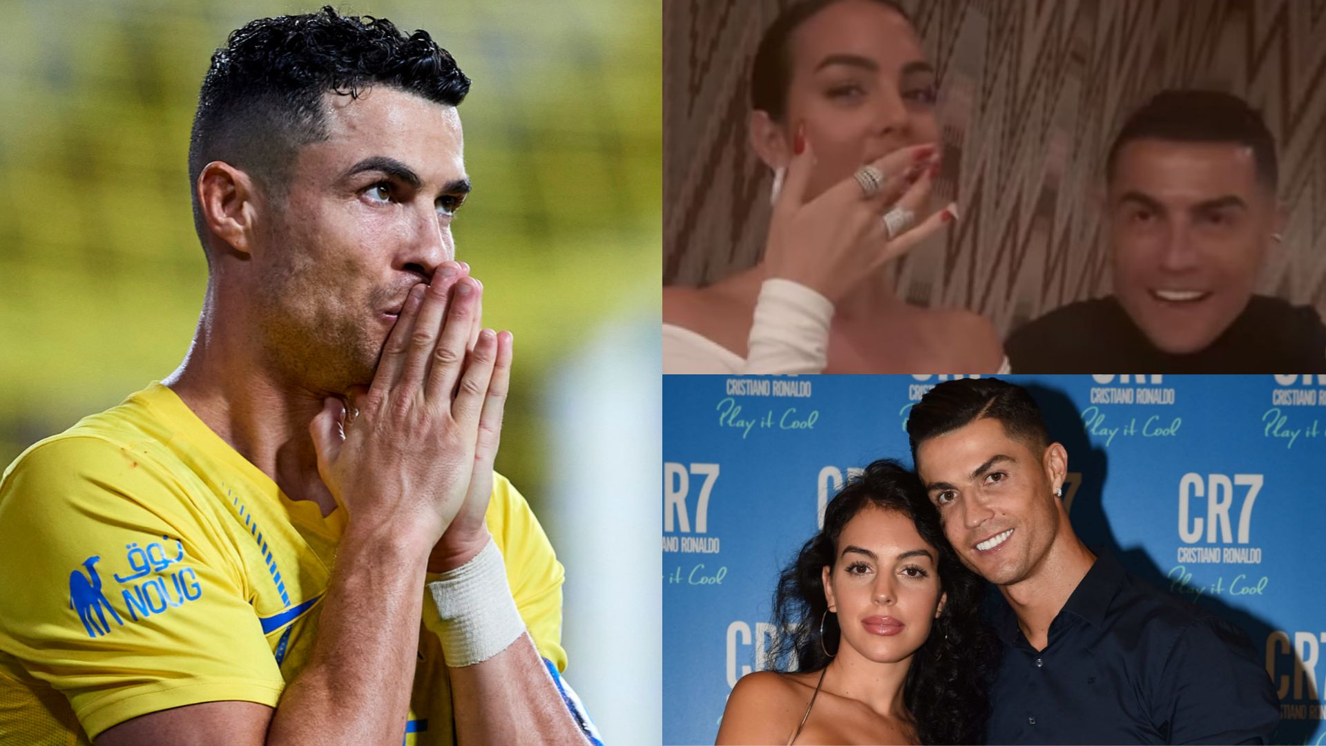 Cristiano Ronaldo Georgina Rodriguez candy floss