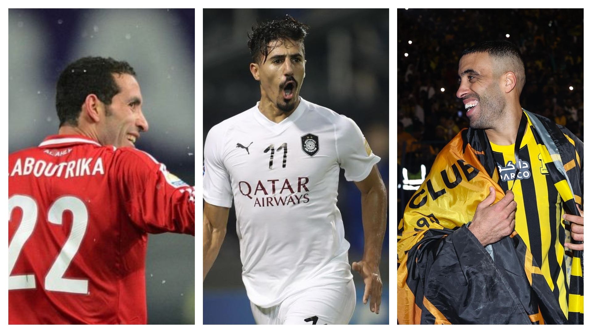 Baghdad Bounedjah - Abderrazak Hamdallah - Mohamed Aboutrika
