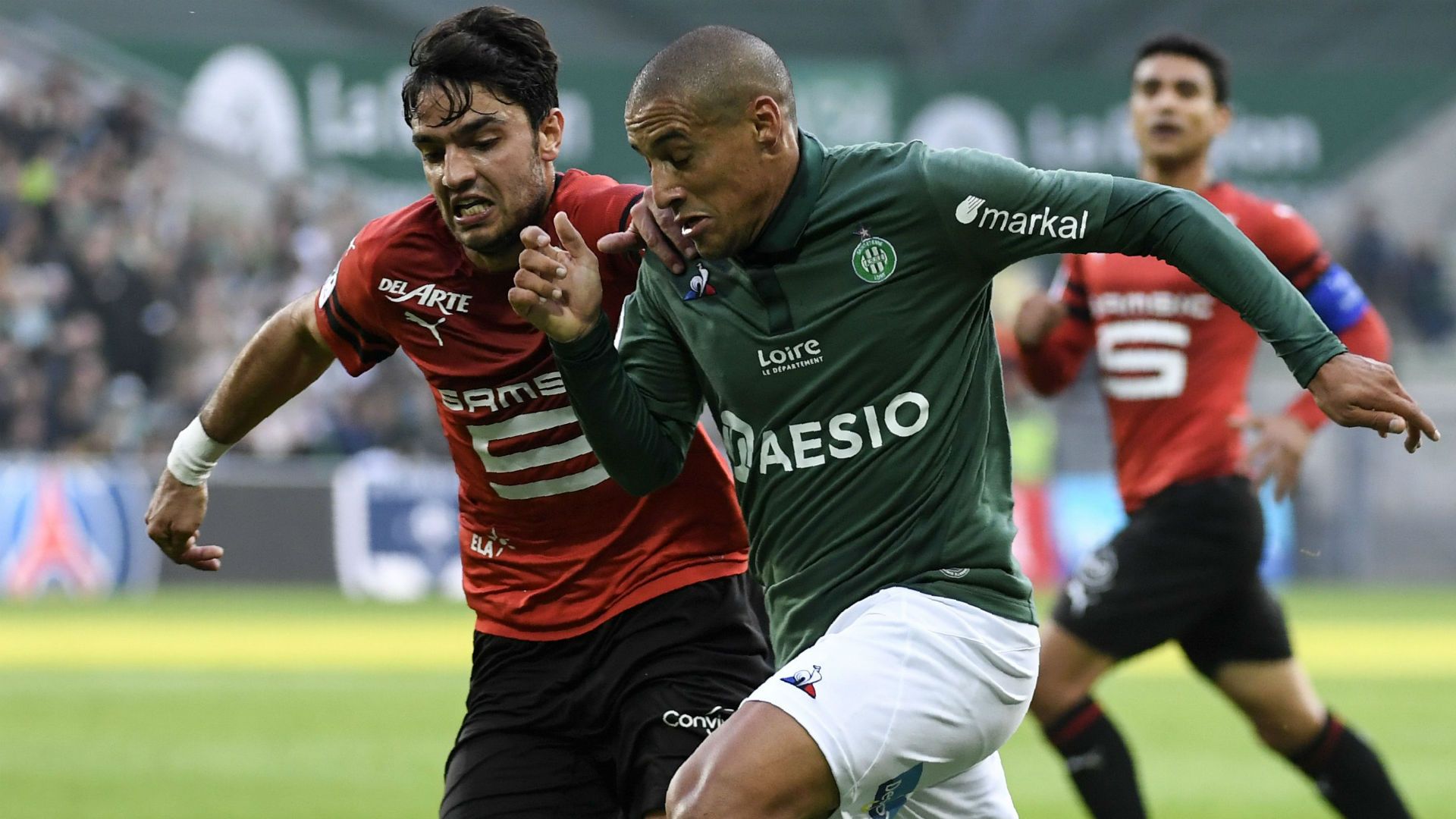 Wahbi Khazri Clement Grenier Saint-Etienne Rennes Ligue 1 21102018