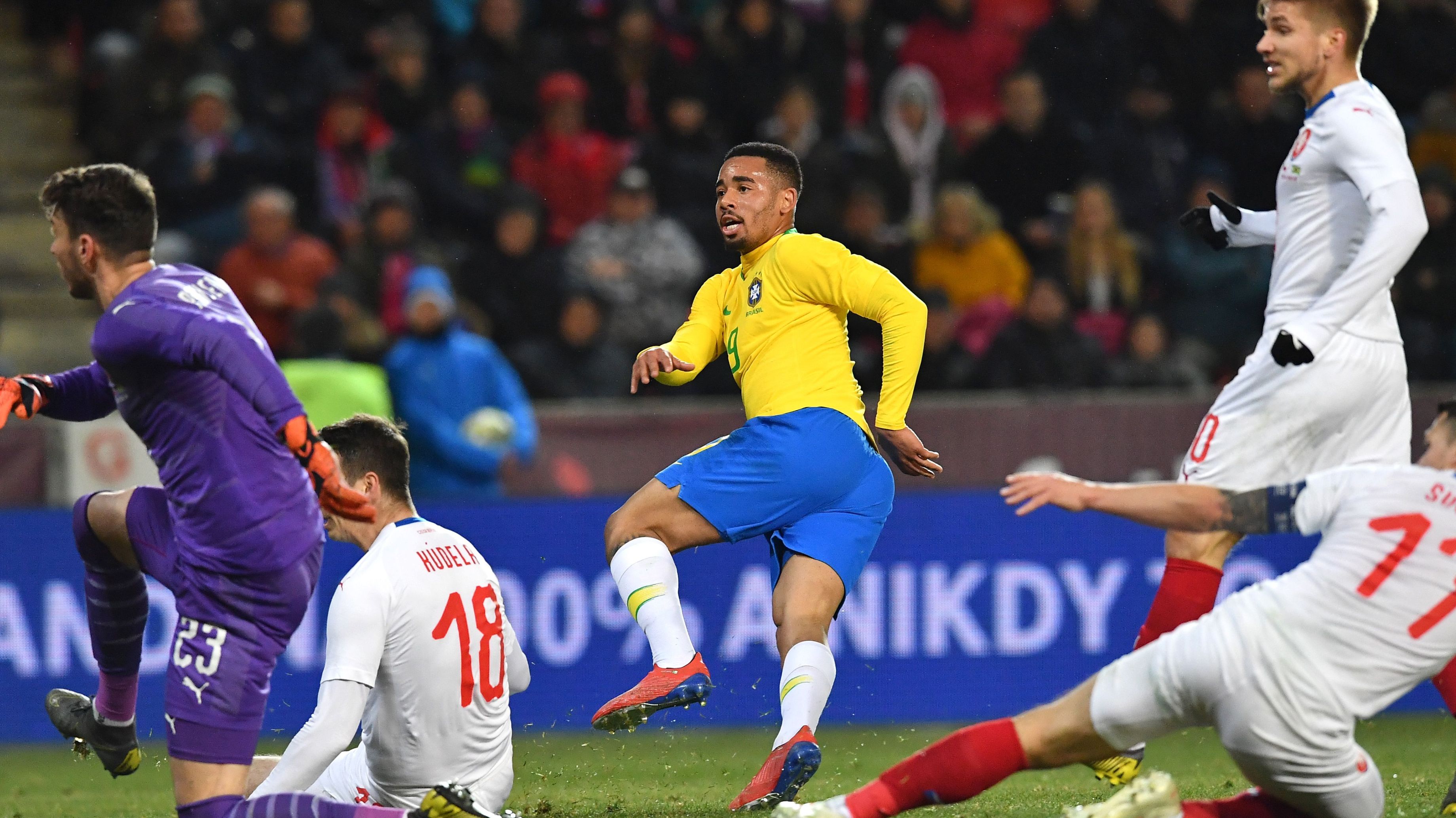 Gabriel Jesus Brasil x República Tcheca 2019