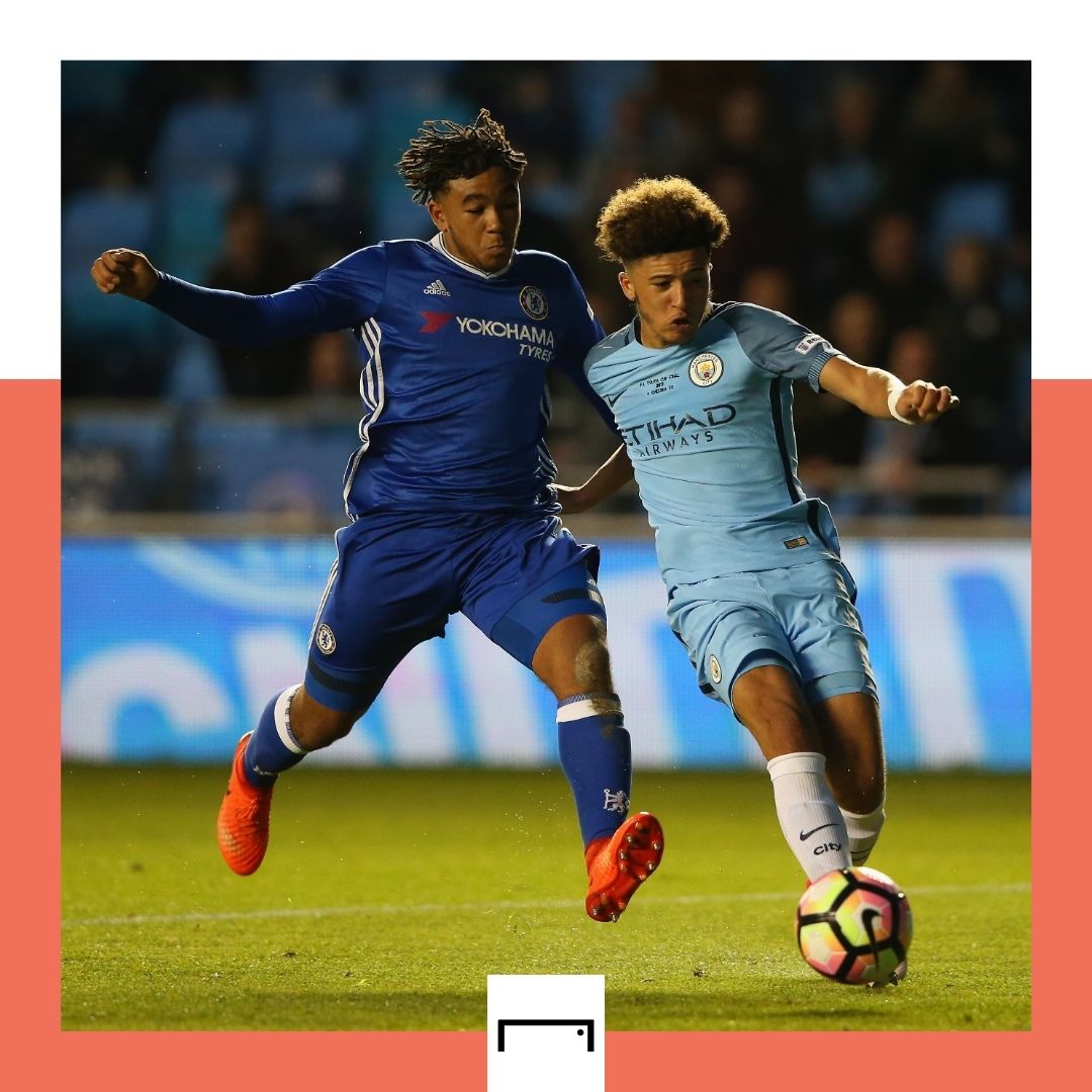 Reece James Jadon Sancho Chelsea Manchester City GFX 