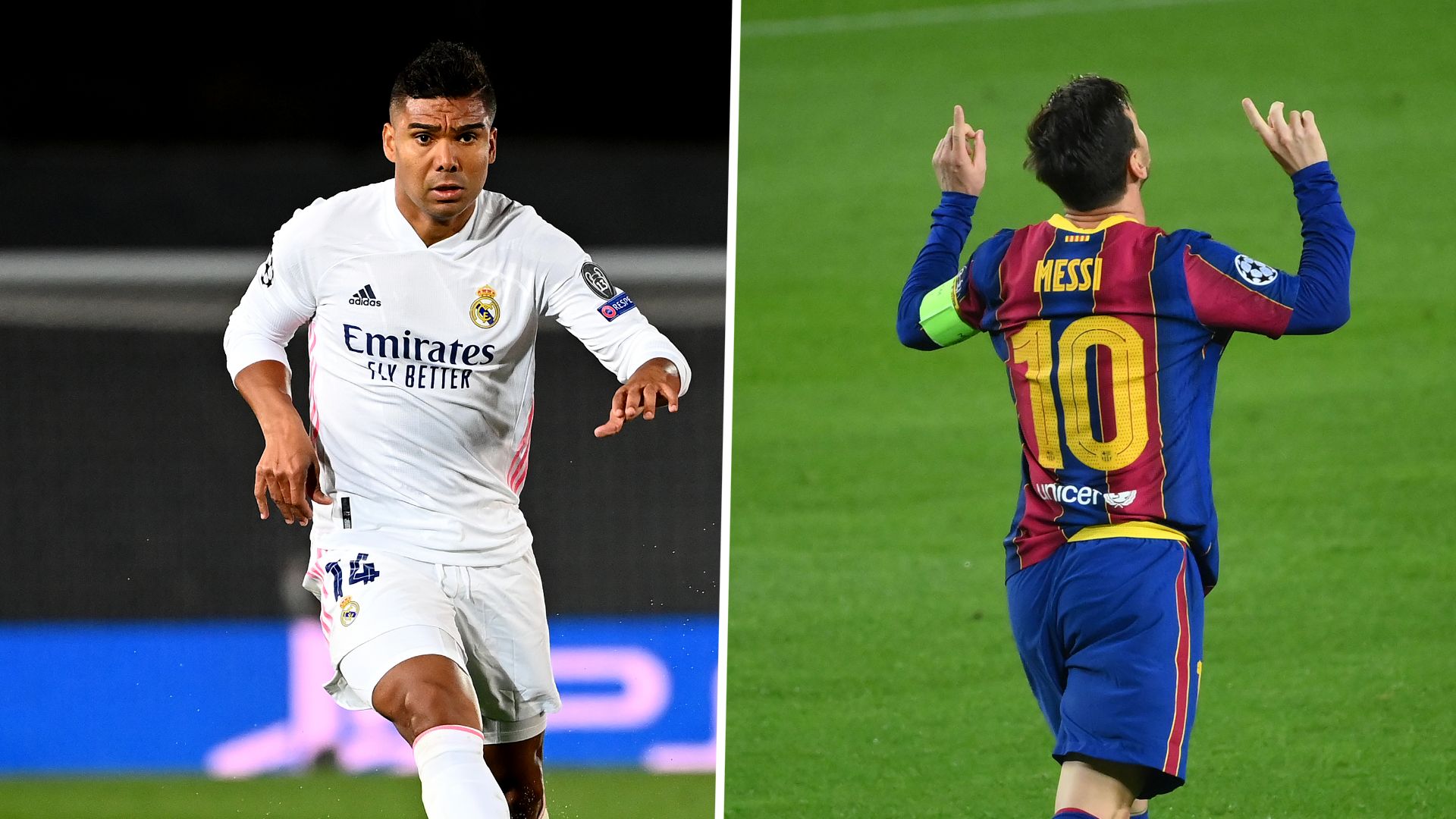 Casemiro Real Madrid Messi Barcelona