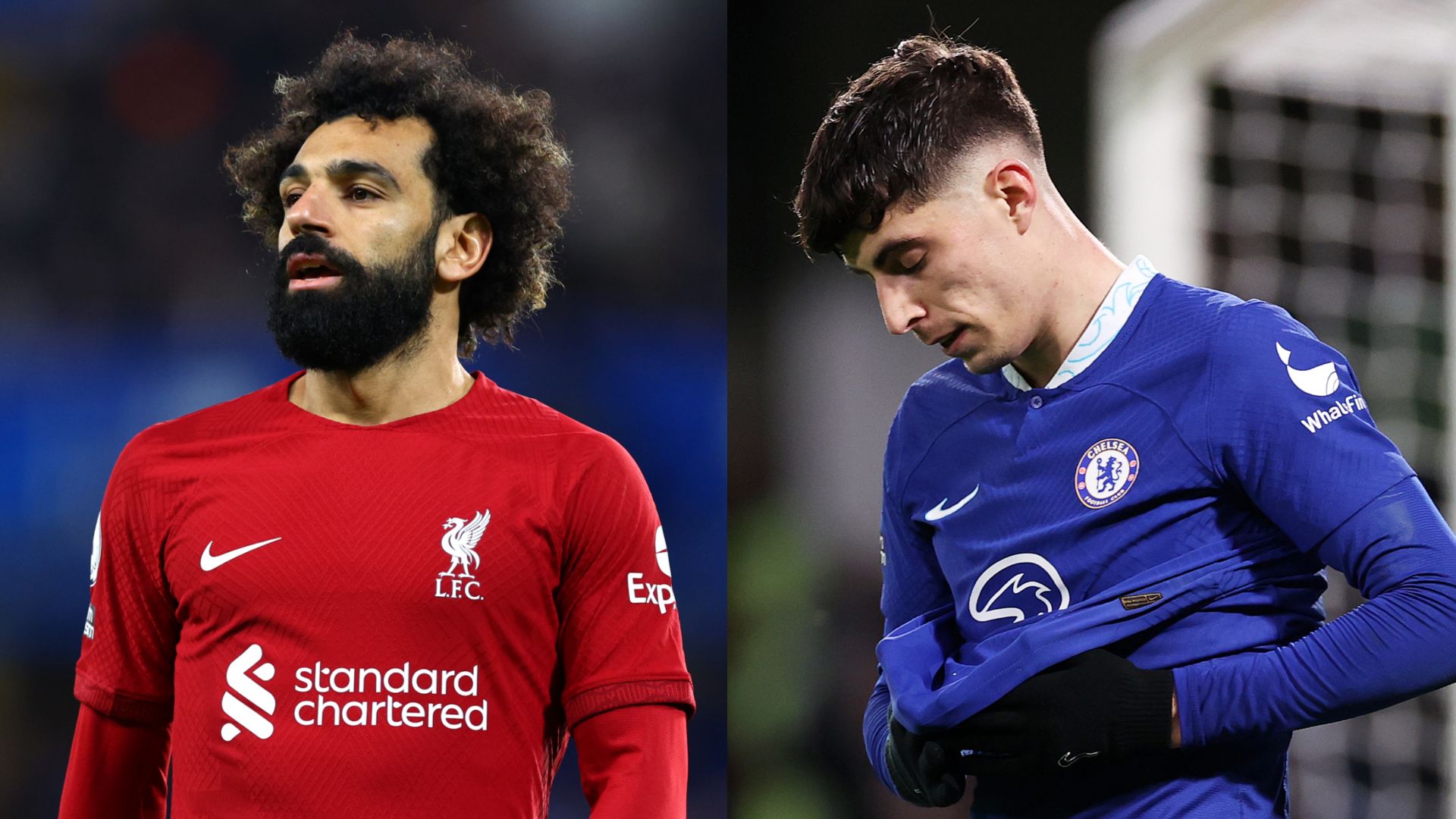 Liverpool-Chelsea split Salah Havertz