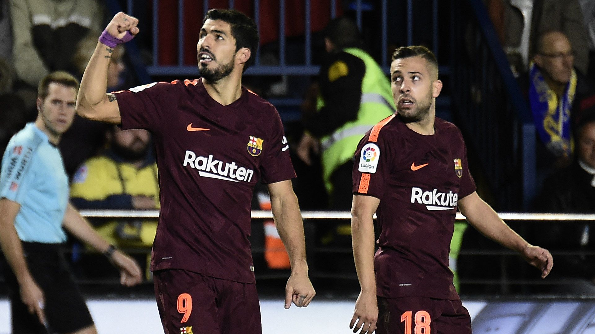 Luis Suarez Jordi Alba Villarreal Barcelona LaLiga