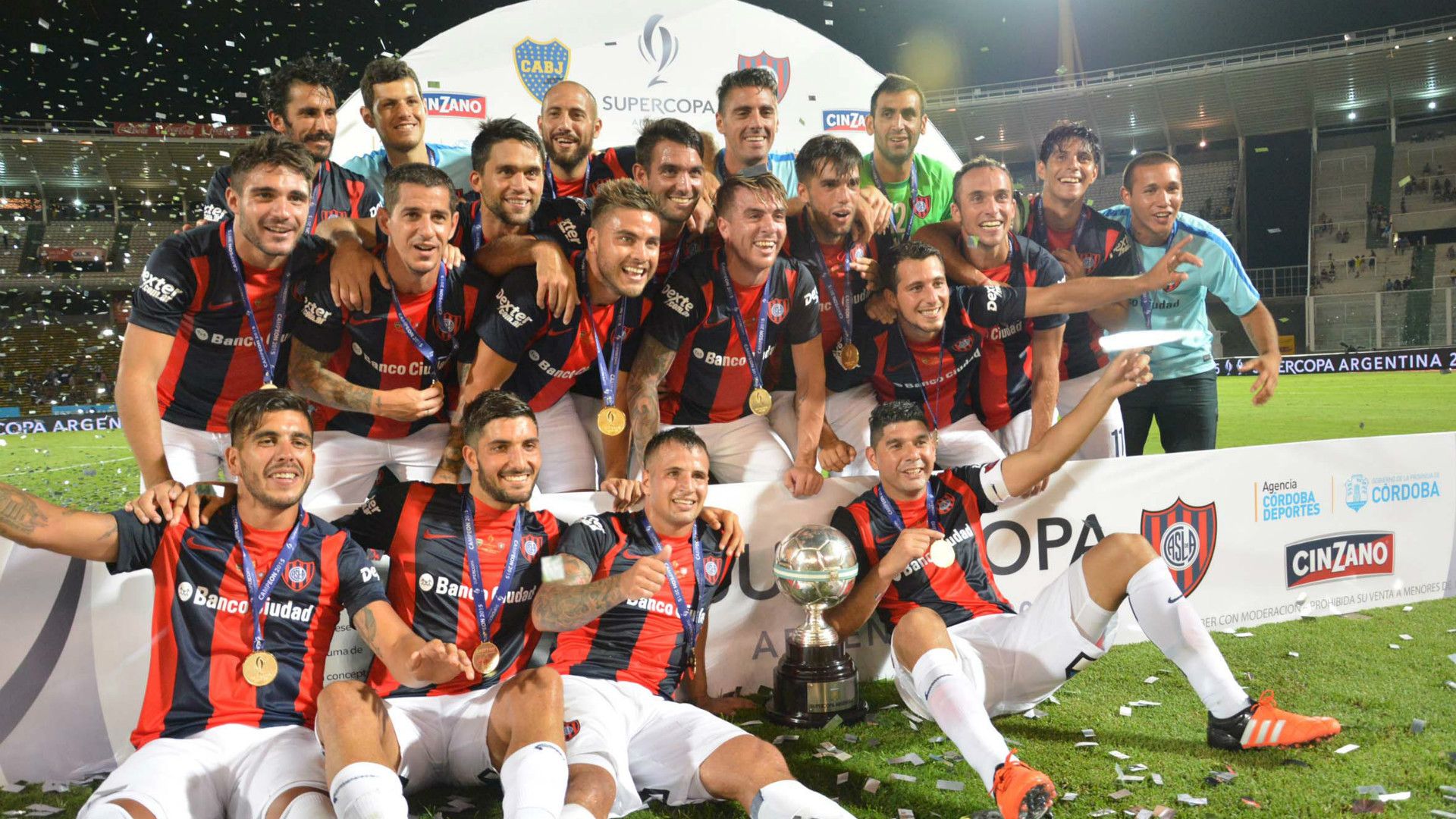 Festejo San Lorenzo Supercopa Argentina