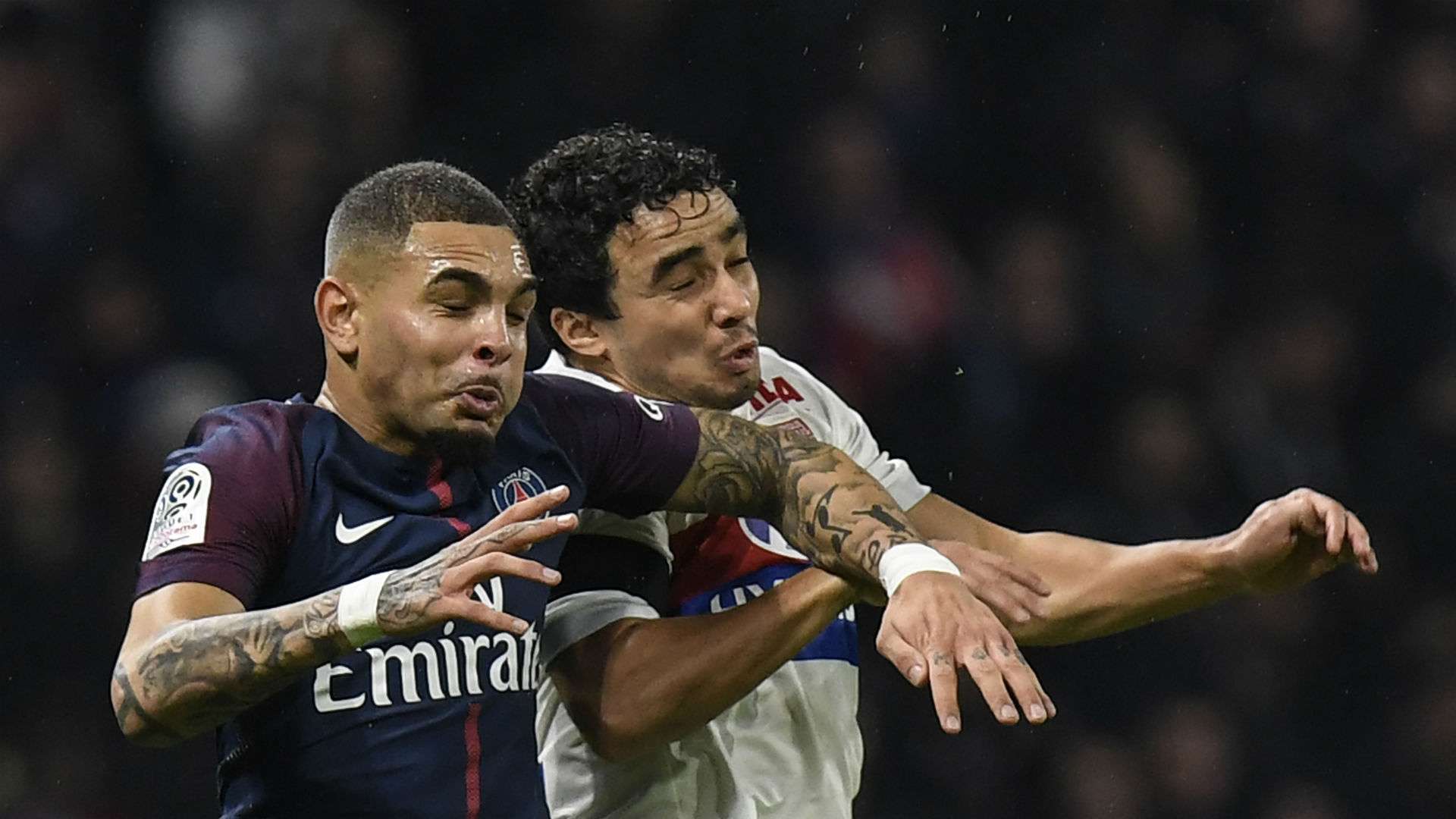Layvin Kurzawa Rafael Lyon PSG Ligue 1 21012018