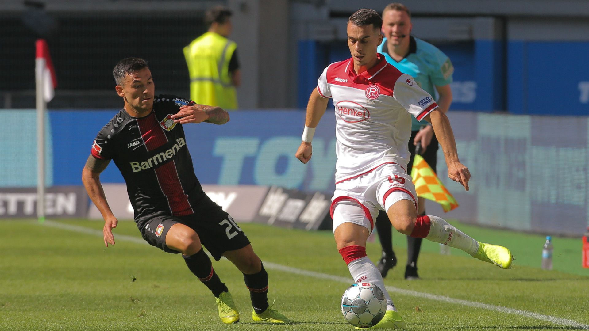 CHARLES ARANGUIZ BAYER LEVERKUSEN KAAN AYHAN FORTUNA DÜSSELDORF