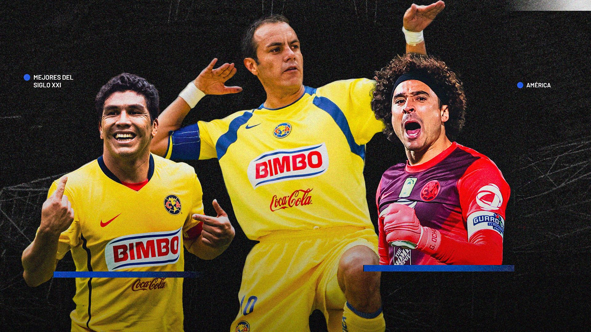 América 25 mejores jugadores siglo XXI GFX portada