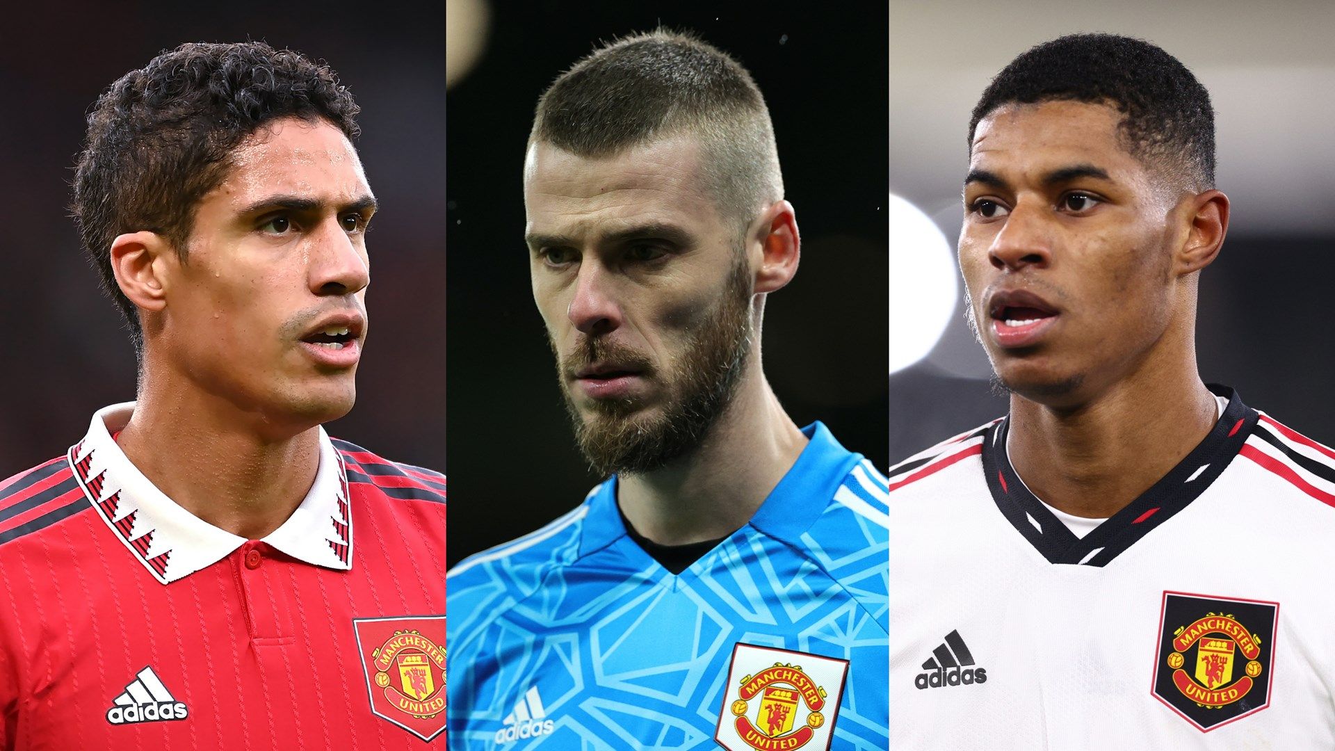 Varane De Gea Rashford split