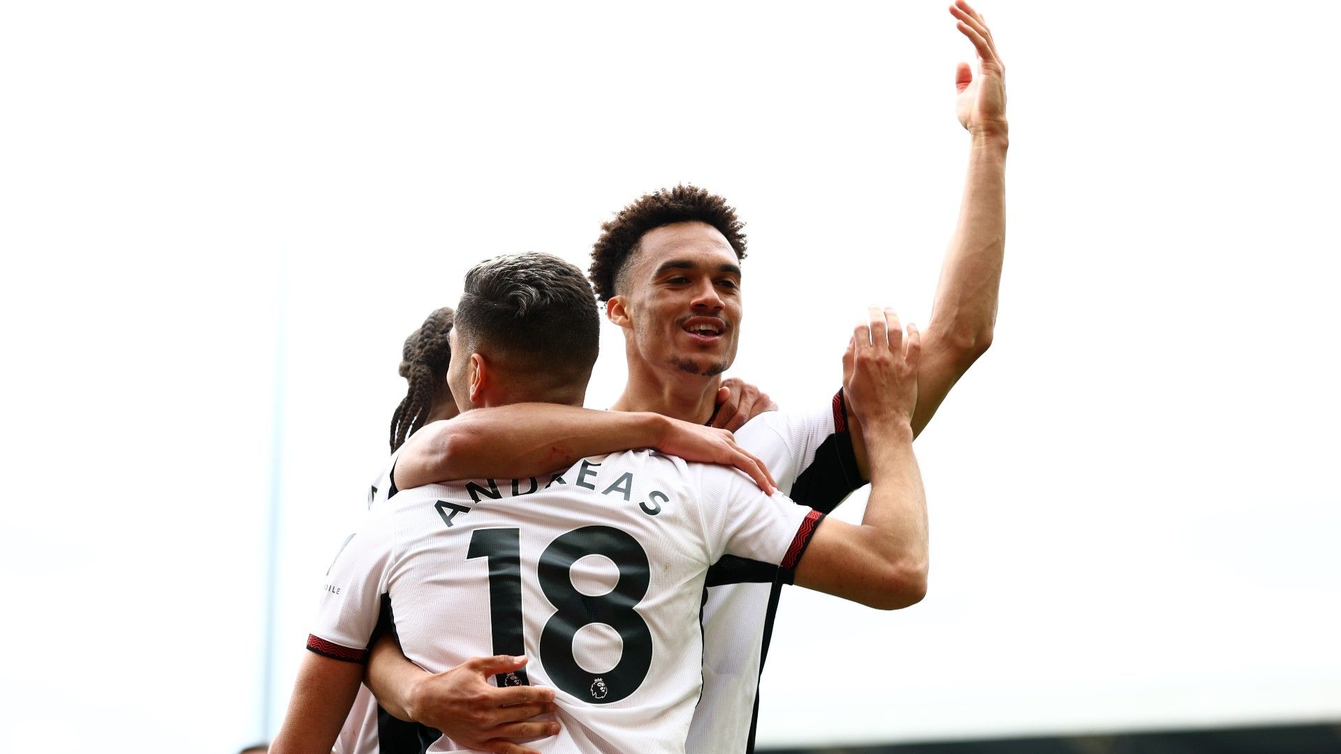 Antonee Robinson celebrates Fulham 2022-23
