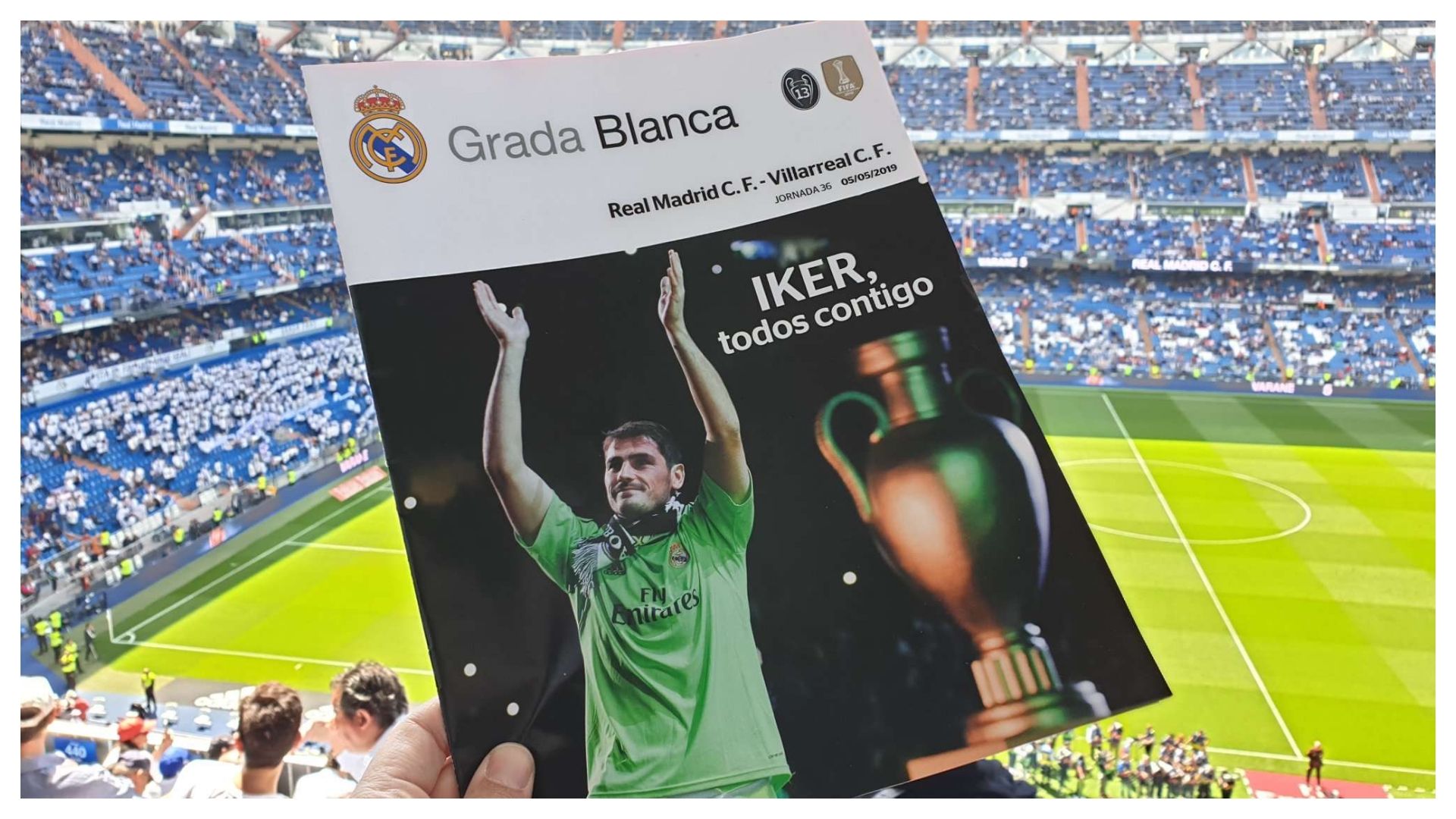 Grada Blanca Casillas Real Madrid Villarreal