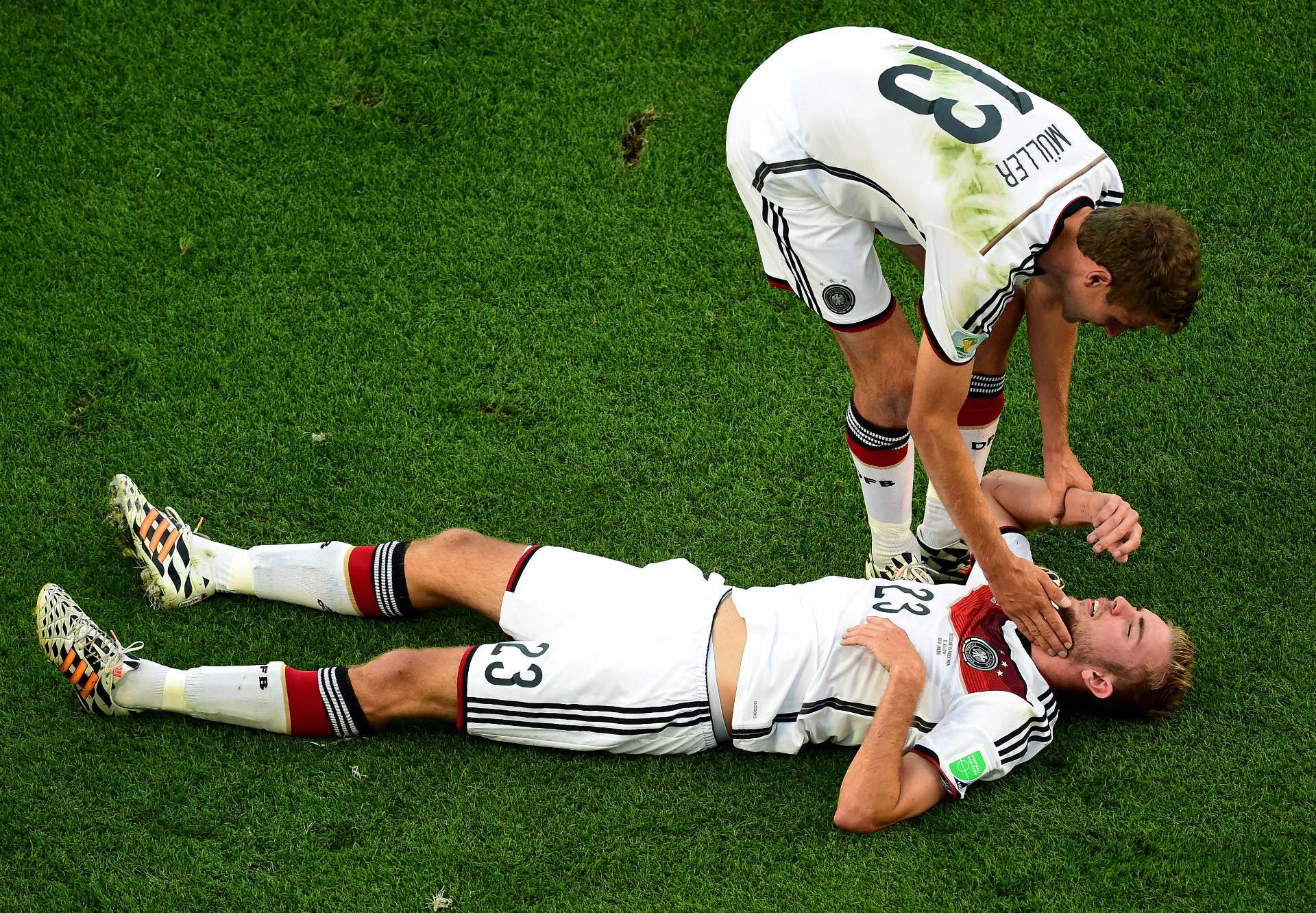 CHRISTOPH KRAMER THOMAS MULLER GERMANY 2014 WORLD CUP FINAL 07132014