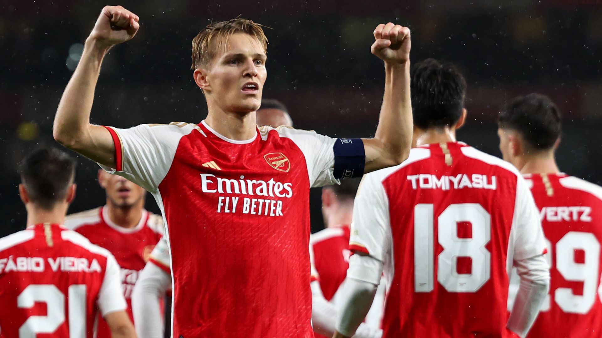 Arsenal goal 2023-24 Martin Odegaard