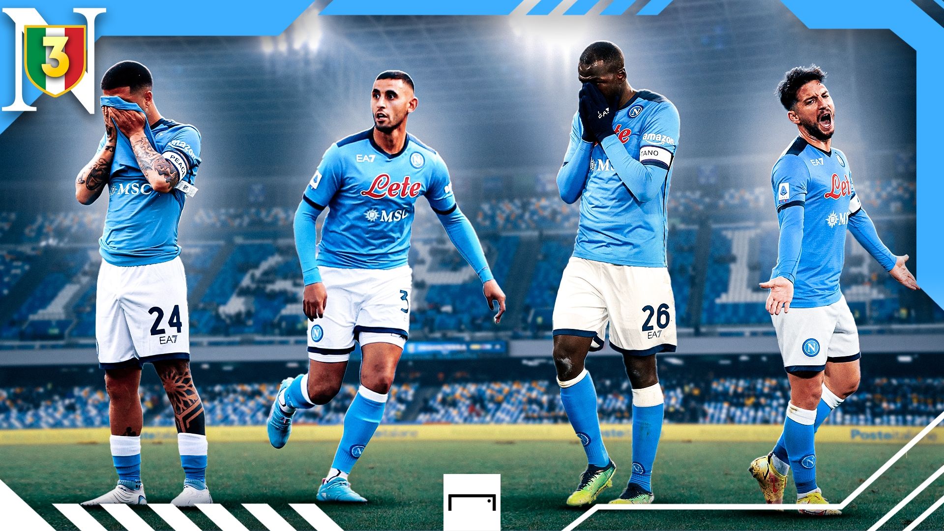 Insigne Ghoulam Koulibaly Mertens Napoli GFX