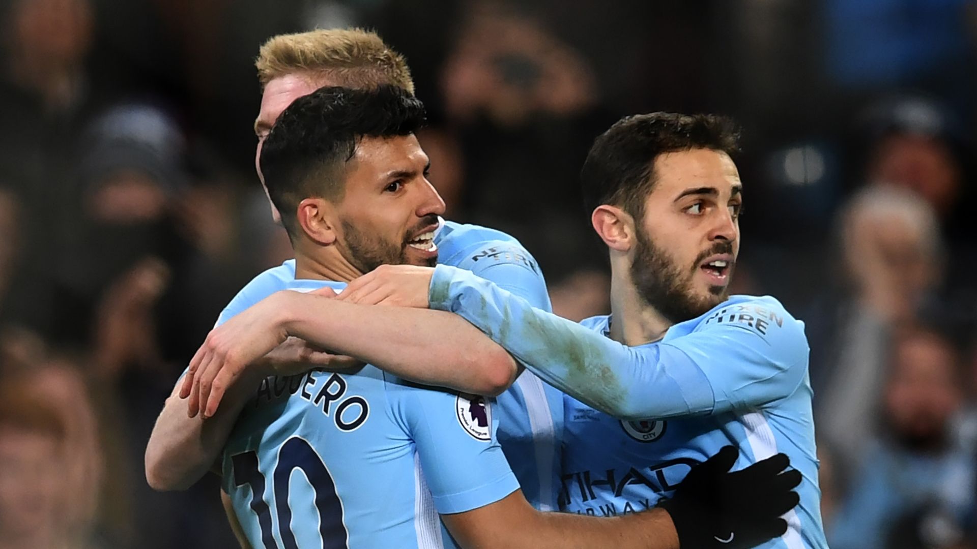 Sergio Aguero, Bernardo Silva, Manchester City