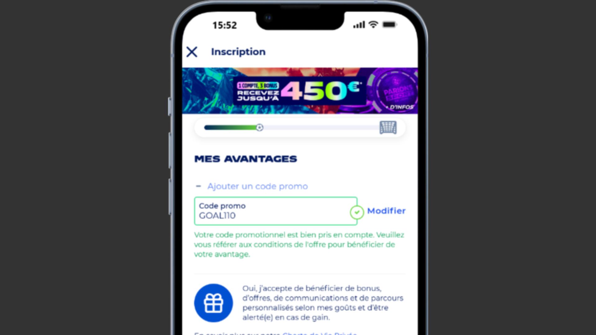 code promo parions sport inscription