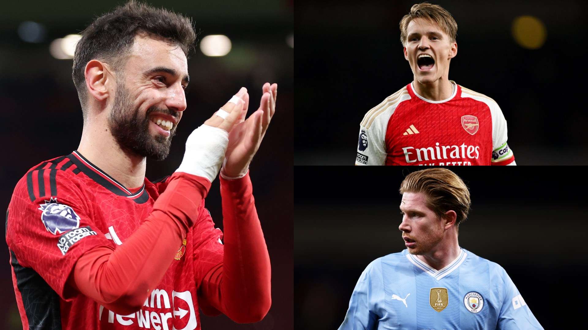 Fernandes-Odegaard-De-Bruyne-Man-Utd-Man-City-Arsenal