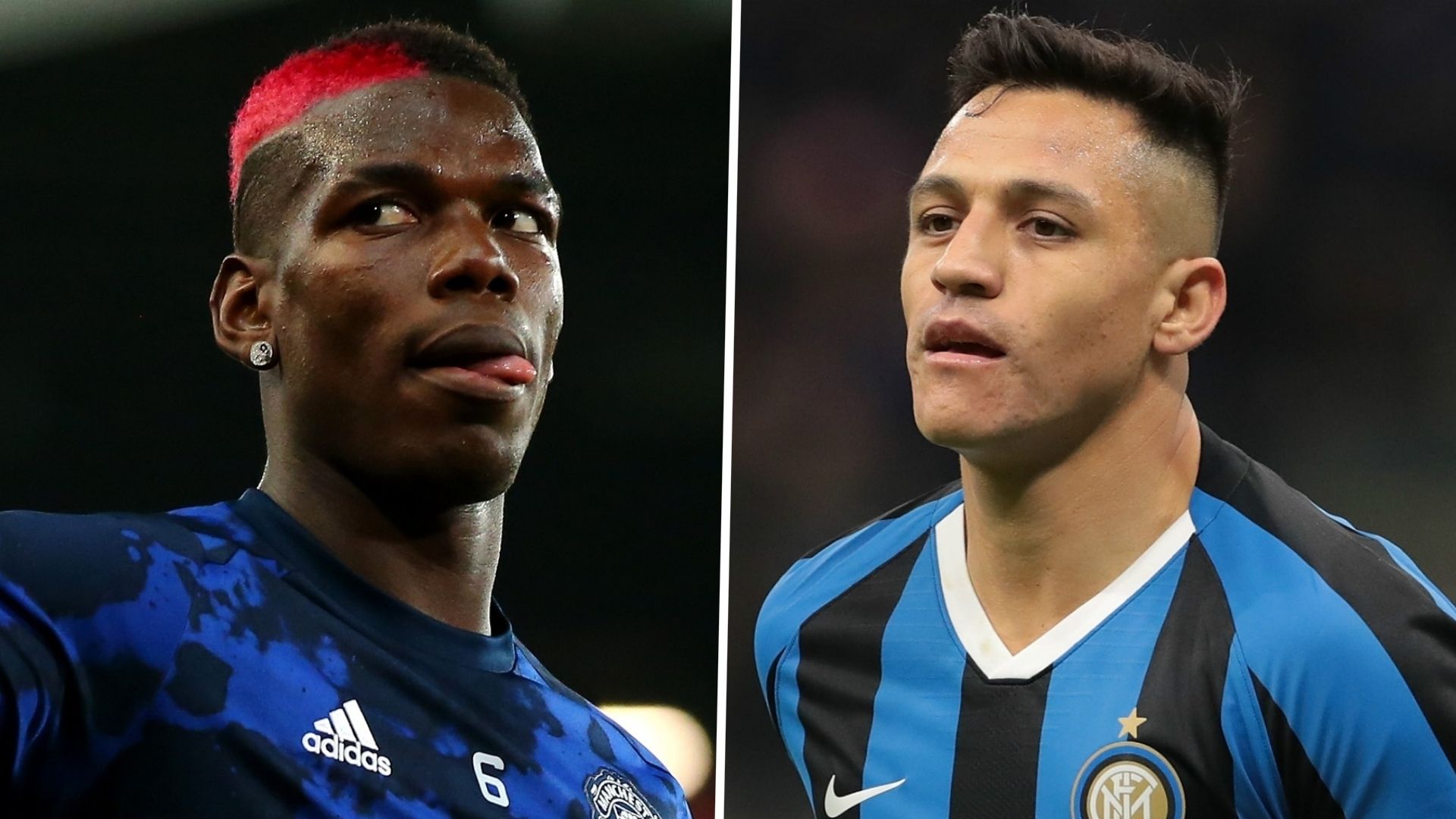 Paul Pogba Alexis Sanchez GFX Manchester United Inter