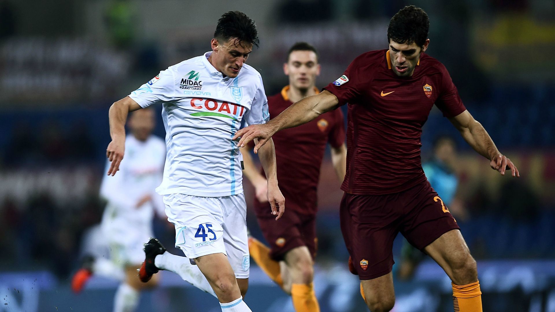 Federico Fazio Roberto Inglese Roma Chievo Verona Serie A 22122016