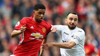 Marcus Rashford Manchester United Leon Britton Swansea