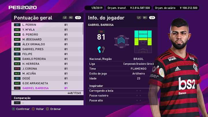 Gabigol Brasileirao PES 2020